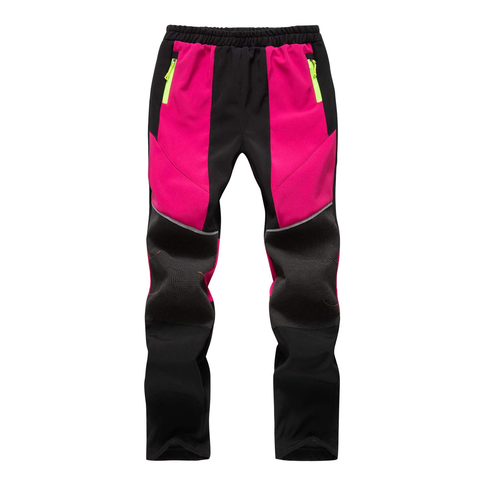 Kids Waterproof Ski Pants for Boys & Girls - Insulated Winter Snow Pants with Patchwork Design & Pockets - Warm Outdoor Snowboarding & Winter Sports Gear for Toddlers
