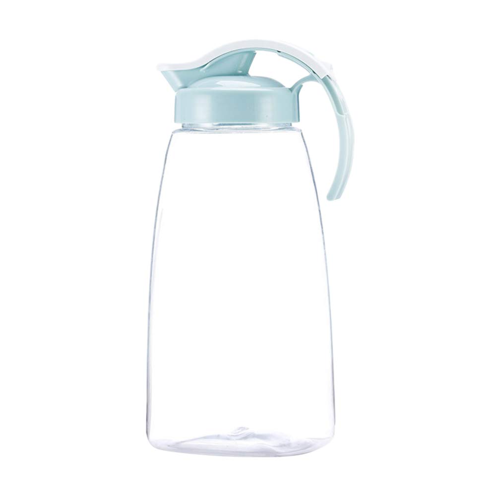 Cabilock Large Glass Pitcher with Lid - 1.5L Clear Glass Beverage Pitcher for Water, Milk, Coffee, Iced Tea - Heat & Cold Resistant - Perfect for Refrigerator, Parties, Picnics & Home Use