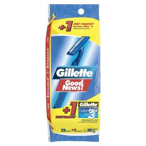 Gillette Men's Sensor 2 Disposable Razors - 12 Count (6 Pack) - Smooth Shaving for Sensitive Skin - Perfect for Travel, Gym & Everyday Use