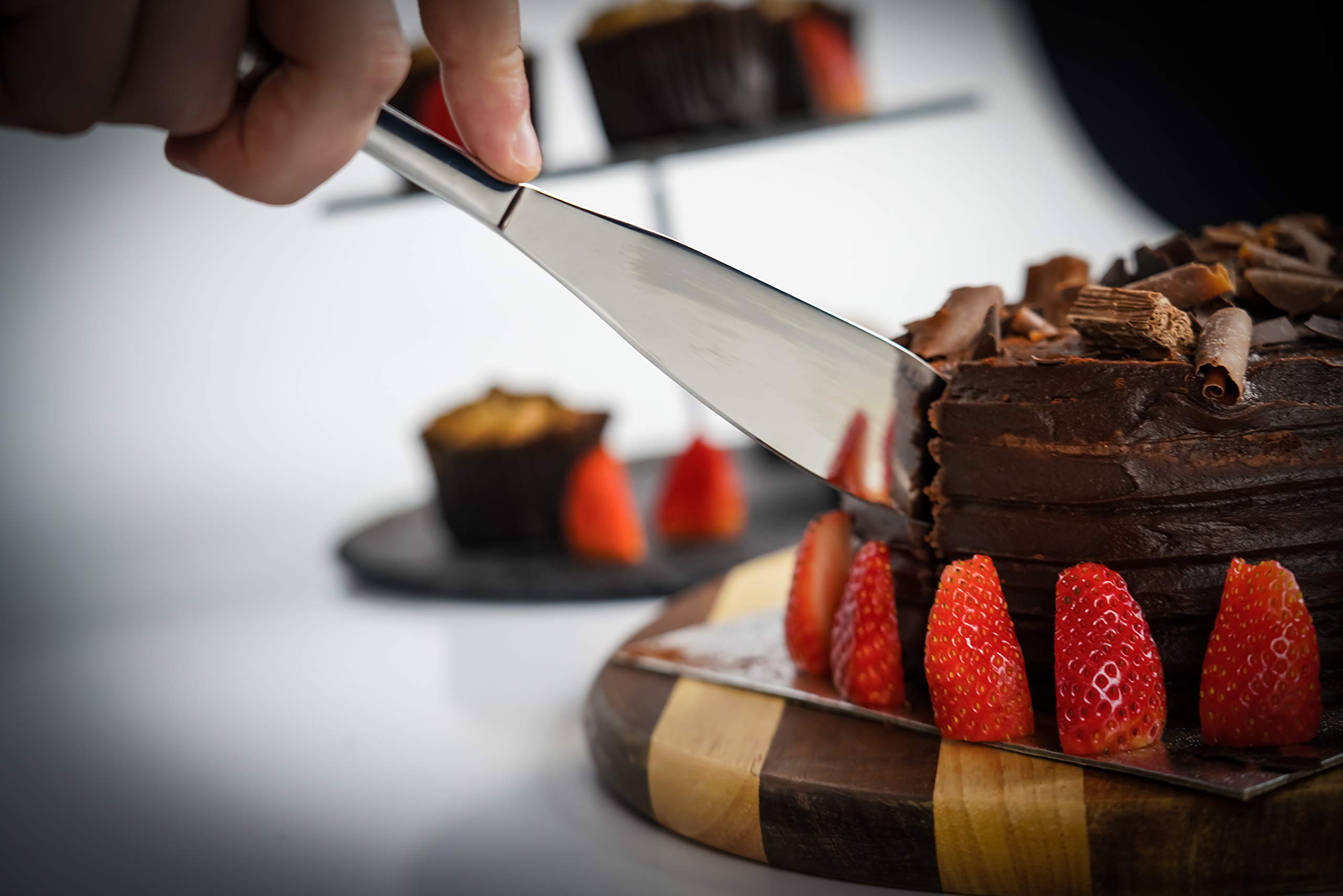 CAKWDR/C Stainless Steel Cake Knife - Professional Baking Tool for Wedding, Birthday & Party Cakes