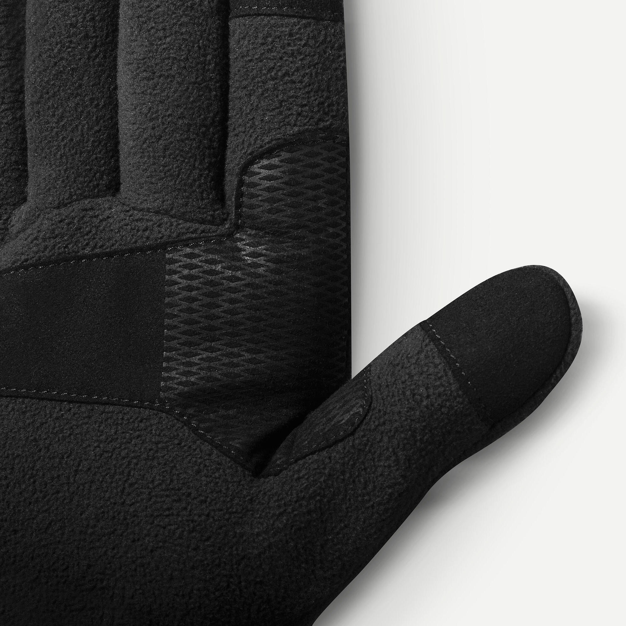 Forclaz Adult MT500 Fleece Backpacking Gloves - Warm & Durable Hiking Gloves for Men & Women - Perfect for Camping, Trekking & Outdoor Adventures