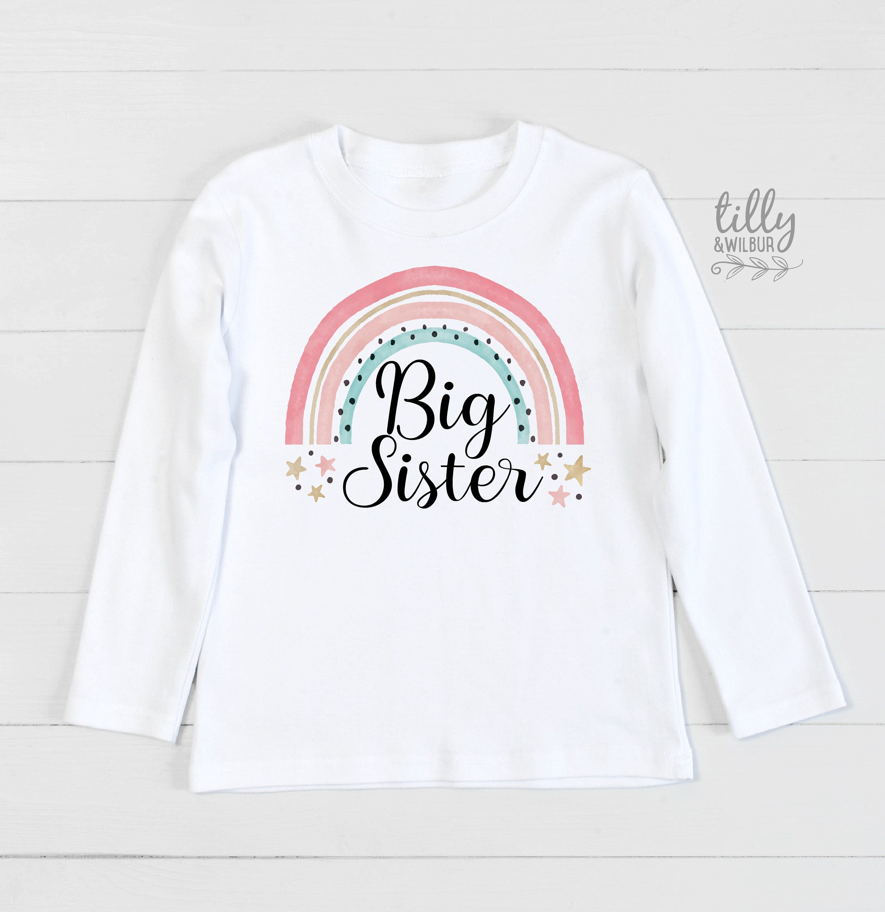 Big Sister T-Shirt - Comfortable & Stylish Sister Gift for Women & Girls - Perfect for Birthdays, Sibling Love & Family Events