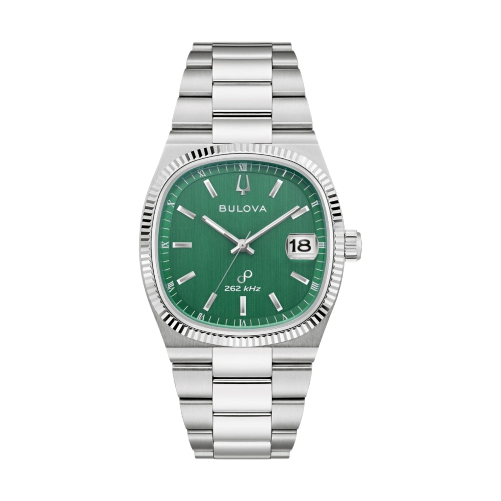 Super Seville HPQ Precisionist 37.5mm Green Watch - Luxury Men's Chronograph Timepiece for Business, Formal & Casual Wear