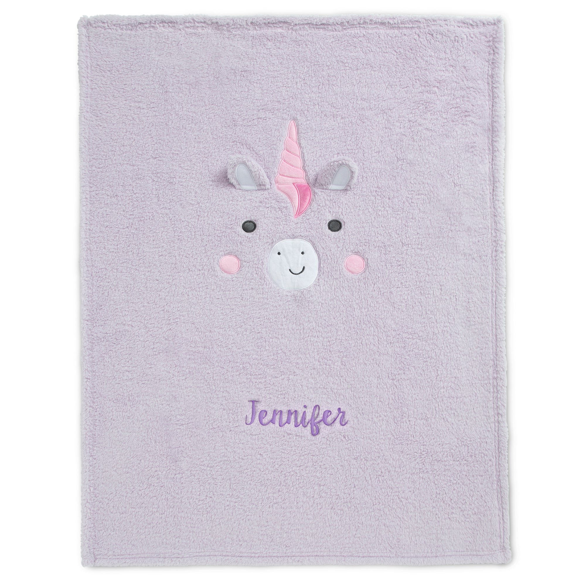 Personalized Sherpa Throw Blanket for Kids - Soft Cozy Fleece Blanket with Custom Name - Perfect for Bedtime, Nursery, Travel & Gift Giving