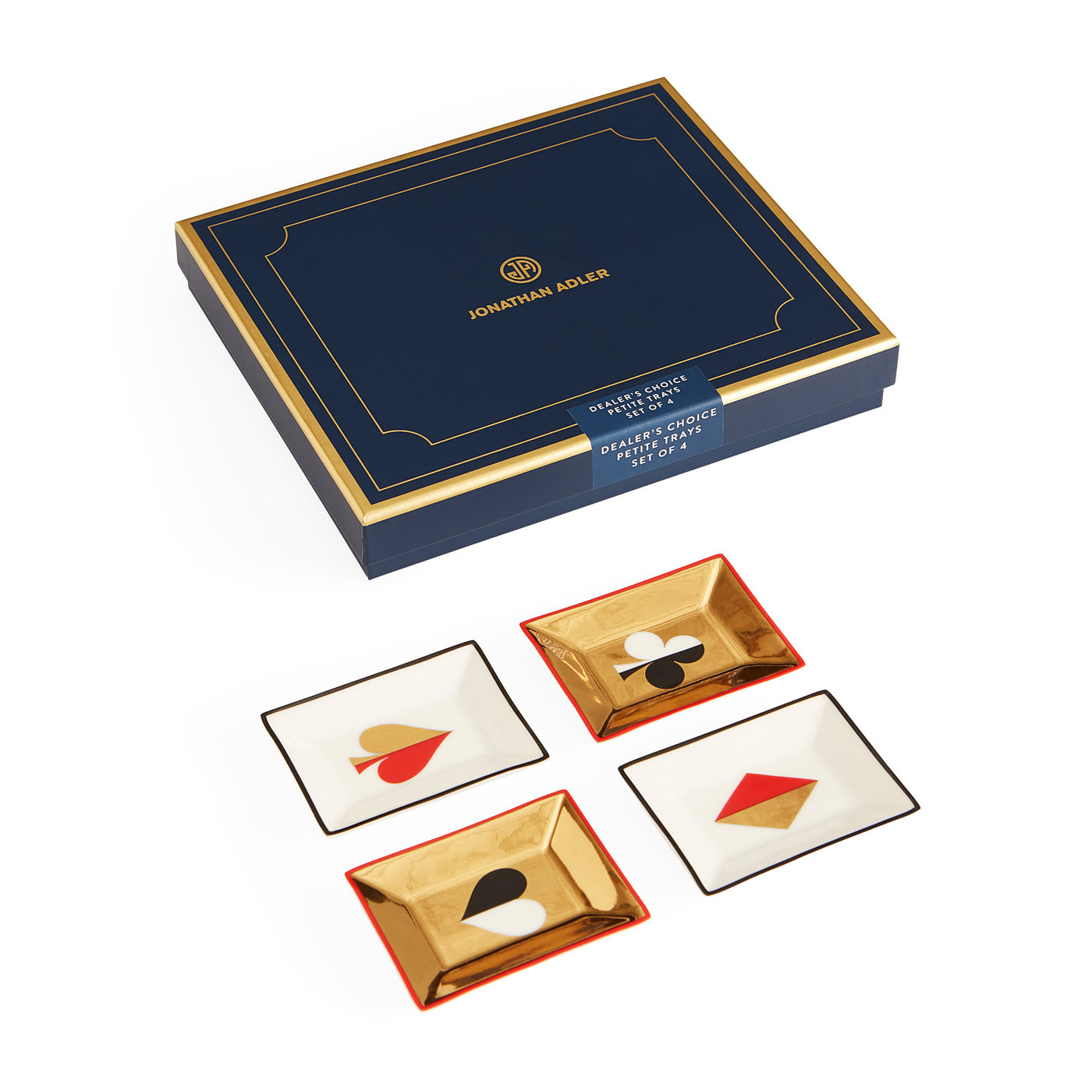 Dealer's Choice Petite Trays - Small Decorative Serving Trays for Appetizers, Jewelry & Bathroom Essentials | Perfect for Party Serving, Home Decor & Organization