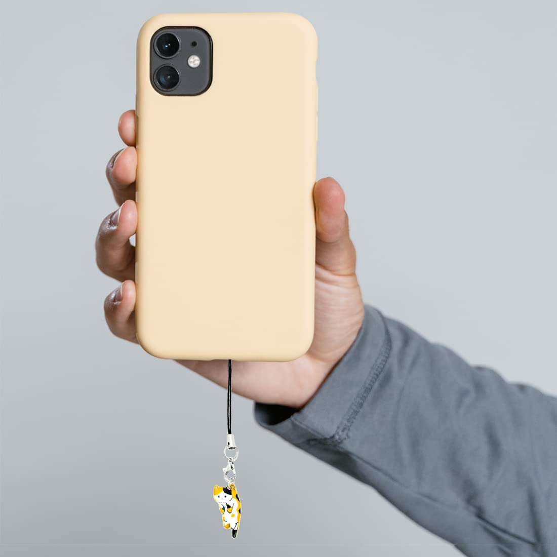Cute Kawaii Phone Charm with Hanging Pendants - Aesthetic Cell Phone Accessory Decor for iPhone, Samsung & Android - Perfect for Girls, Teens & DIY Phone Customization