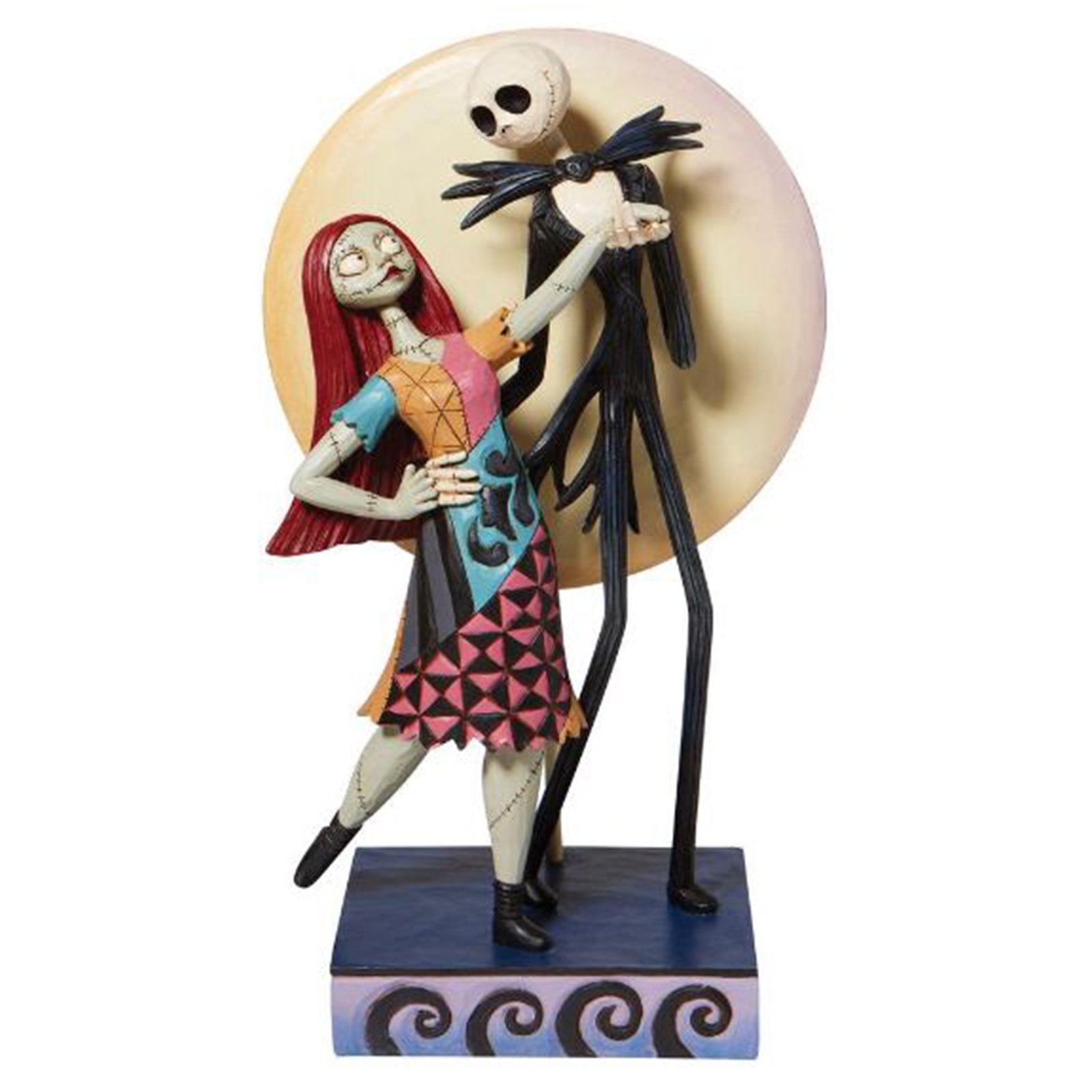 Enesco Disney Traditions Jack and Sally A Moonlit Dance Figurine 6008992 - Nightmare Before Christmas Collectible for Home Decor, Gift, and Disney Fans