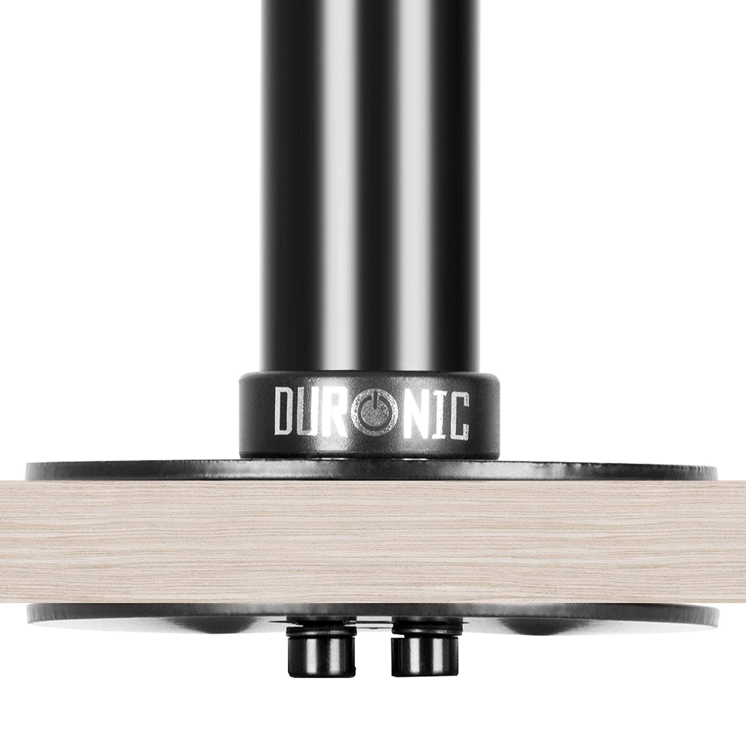 Duronic DM GR 01 Grommet Mount for Monitor Arm Stand - Heavy Duty Black Steel Desk Mount Adapter | Compatible with DM15/DM25/DM35/DM45 Monitor Arms | Perfect for Home Office, Gaming Setup & Workspace Cable Management
