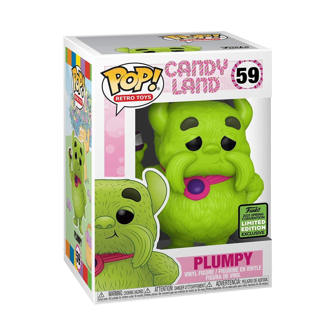 POP! Candy Land - Plumpy Vinyl Figure (2021 Spring Convention Exclusive) | Funko Collectible Toy for Candy Land Game Fans | Perfect for Display, Gifts, and Game Nights