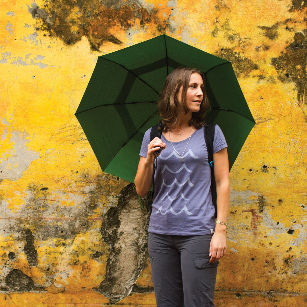 Lifeventure Medium Trek Umbrella - Lightweight & Windproof Travel Umbrella for Hiking, Camping & Outdoor Adventures - Perfect for Backpacking, Travel & Daily Commute