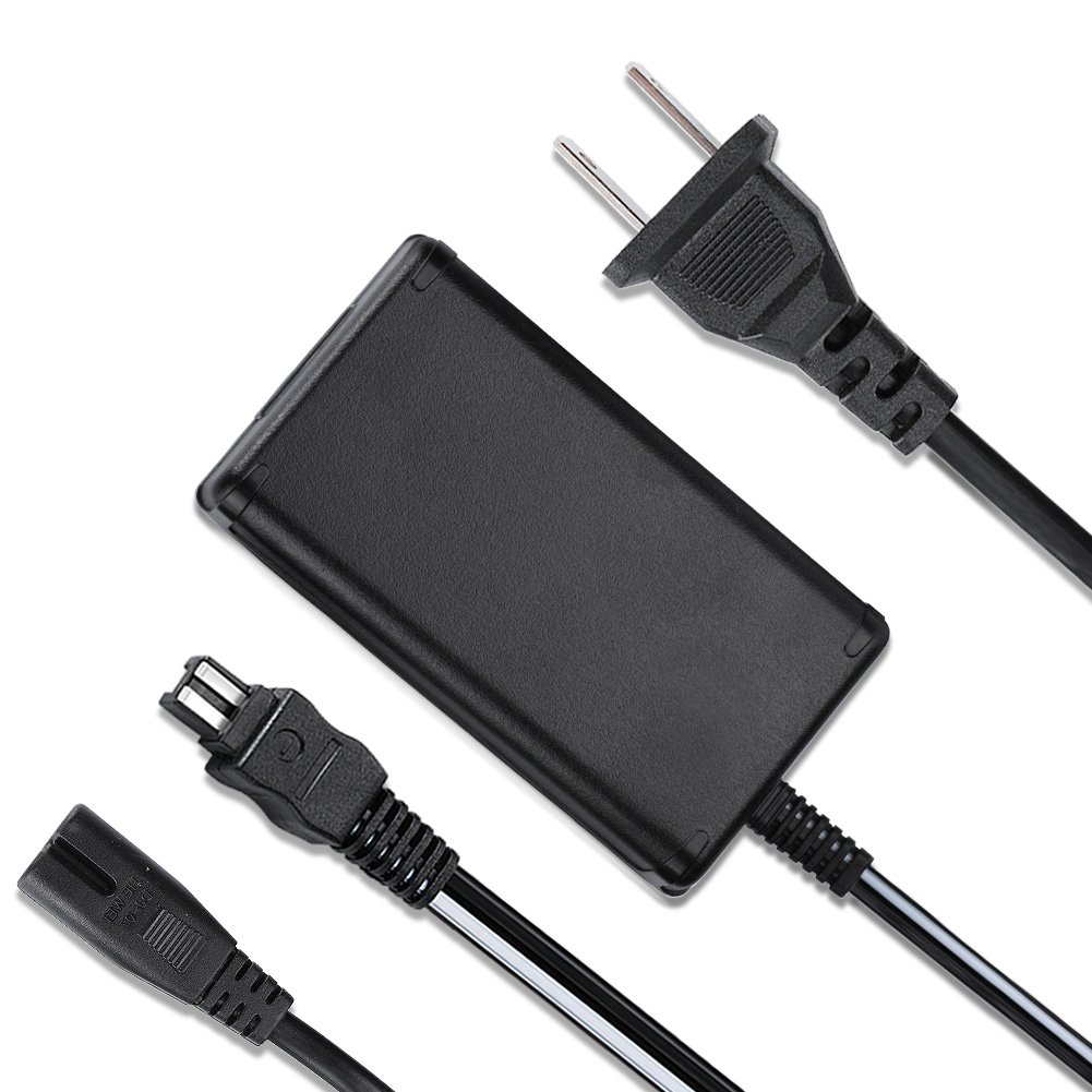 AC-L200 AC Adapter Charger for Sony Handycam Camcorder - Compatible with DCR-SX40, DCR-SX41, DCR-SX44, DCR-SX45, DCR-SX60, DCR-SX63, DCR-SX65, DCR-SX83, DCR-SX85, HDR-CX190, HDR-CX220, HDR-CX230, HDR-CX330 - Perfect for Travel, Home Use & Professional Videography