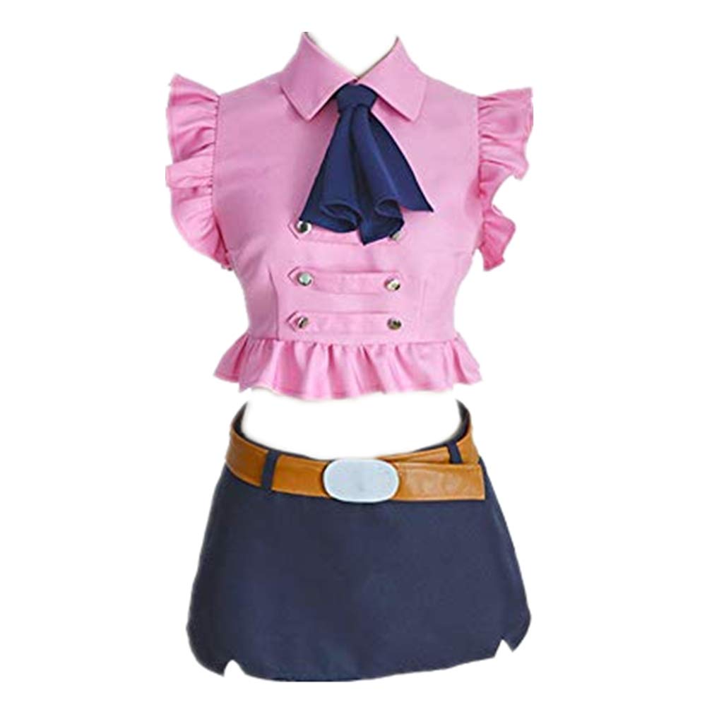 The Seven Deadly Sins Meliodas & Elizabeth Liones Anime Cosplay Costume - Perfect for Halloween, Comic Con, and Anime Convention Outfits
