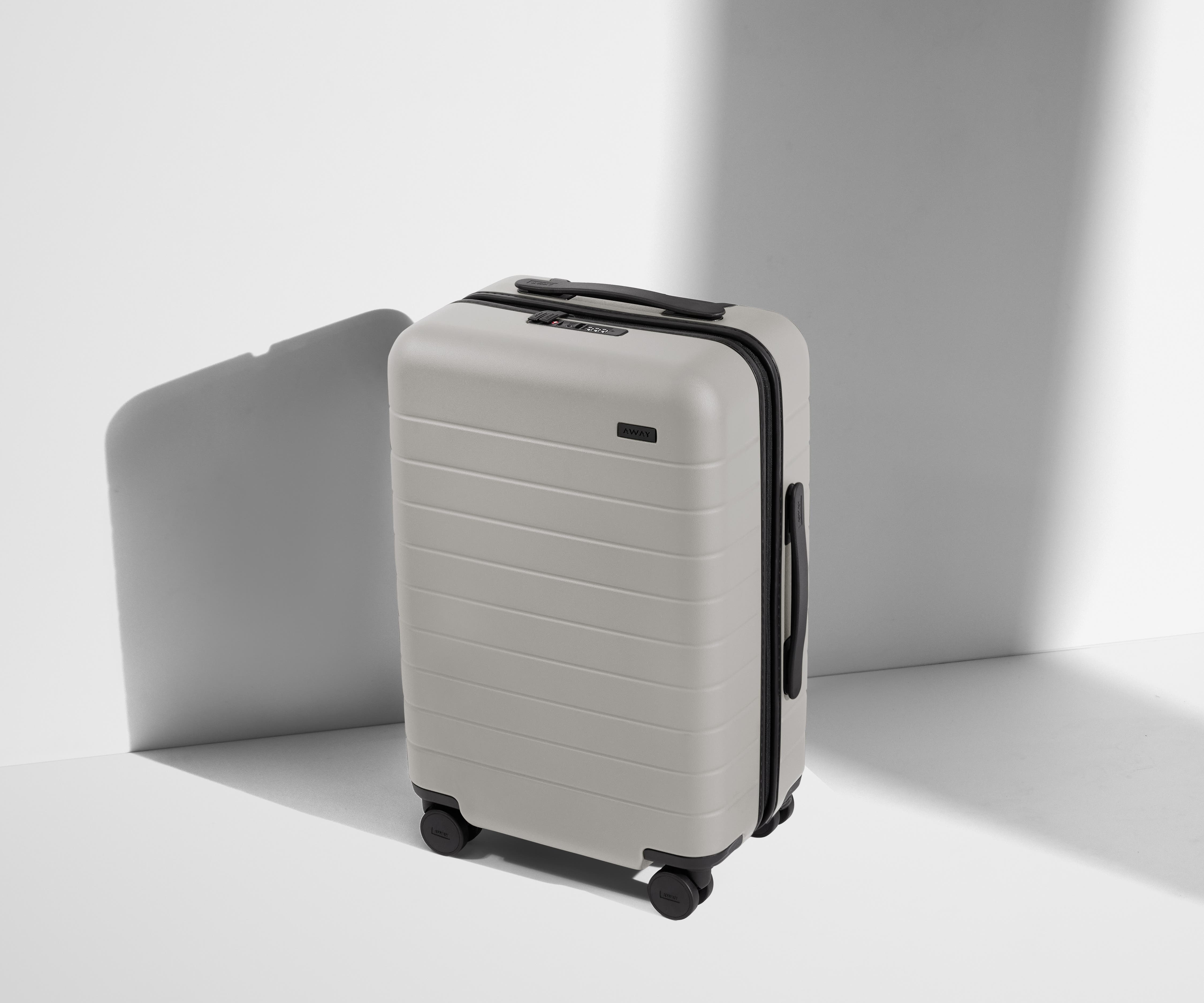 Cloud Gray Carry On Luggage - Lightweight & Durable Suitcase for Air Travel, Business Trips & Weekend Getaways