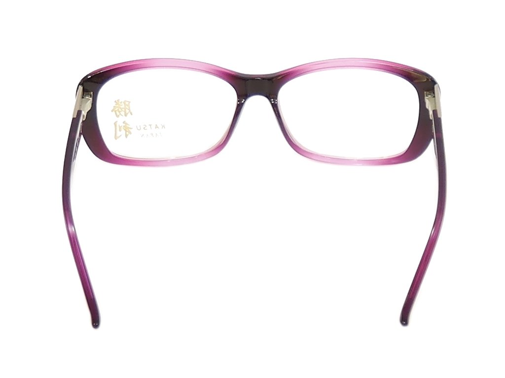 Katsu K8023 C2 Violet Plastic Eyeglasses Frame - Handmade in Japan - 54-15-135 Size - Perfect for Reading, Work & Fashion Accessories
