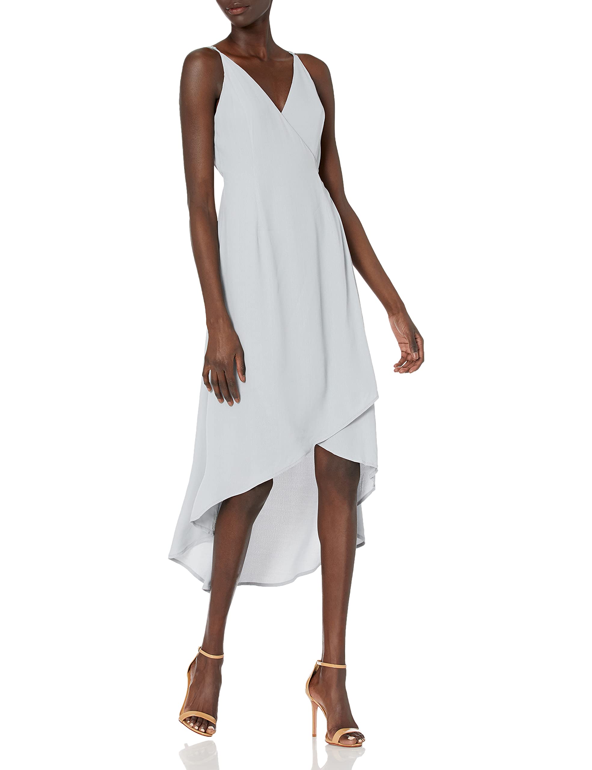 ASTR the Label Women's Carla Wrap Midi Dress - Flowy Summer Dress for Casual Outings & Date Nights