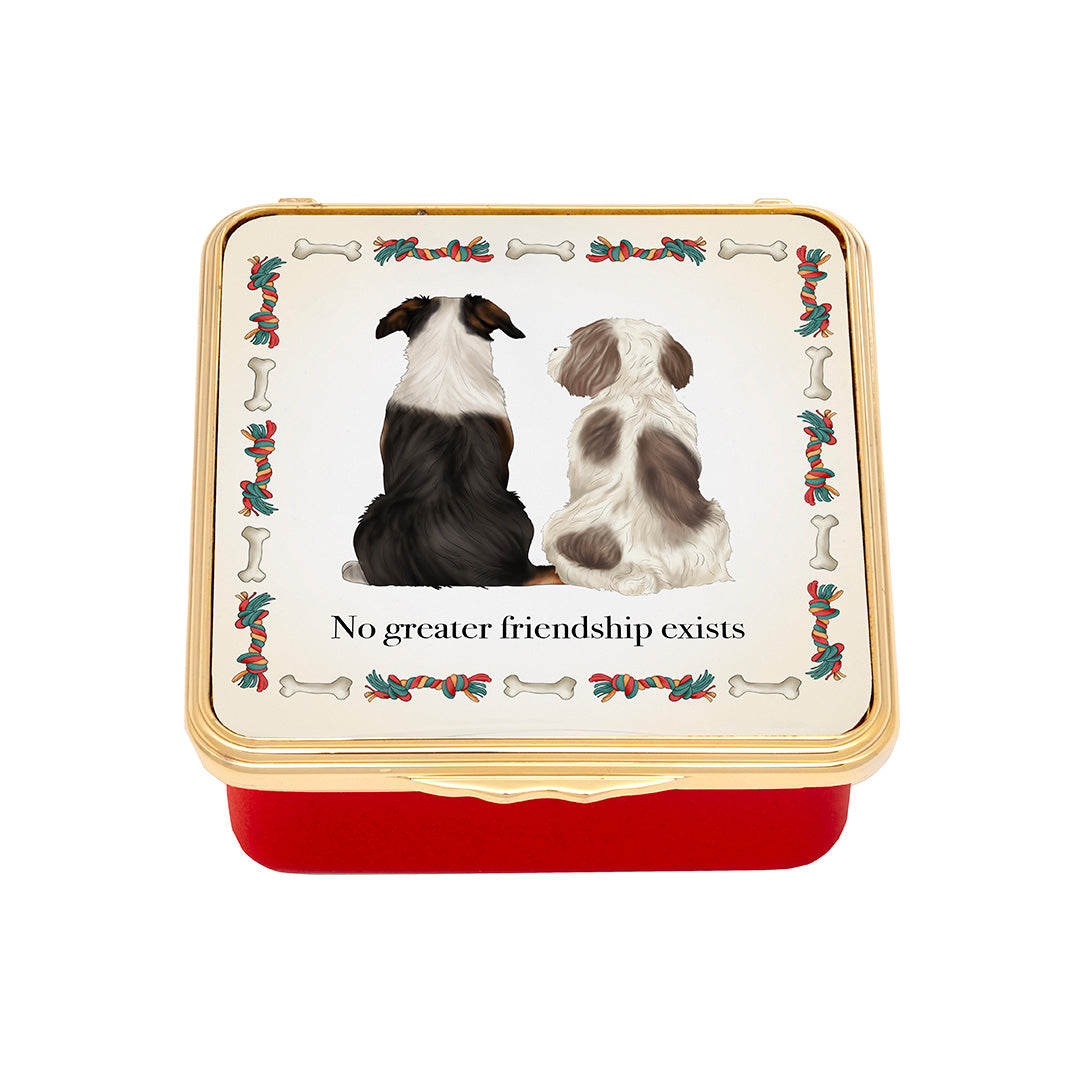No Greater Friendship Enamel Box - Vintage Style Keepsake Gift for Best Friends, Couples & Loved Ones - Perfect for Anniversary, Birthday & Valentine's Day Gifts