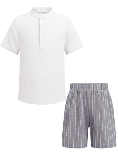Beige and Grey Striped