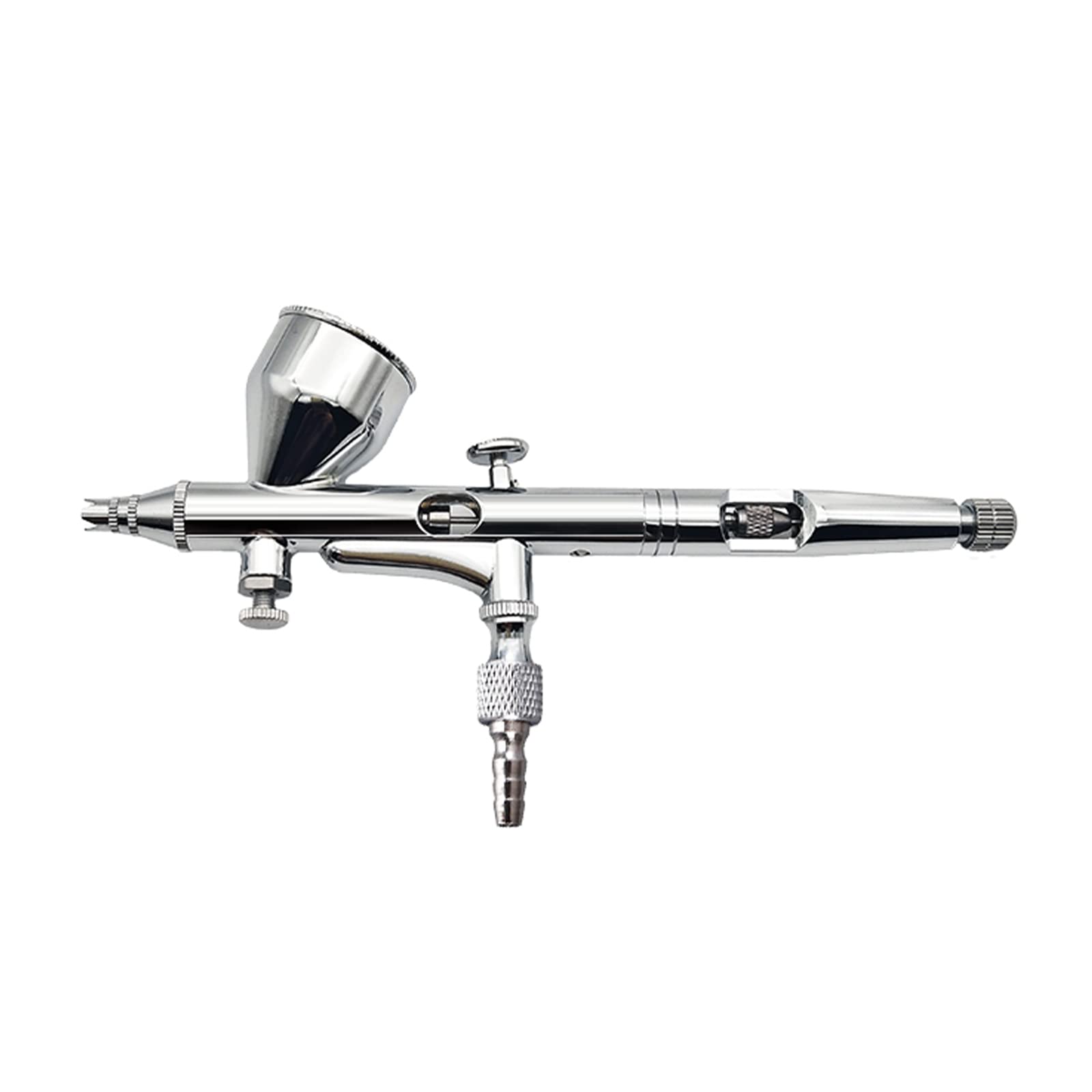 LEFUTUR Dual Action Gravity Feed Spray Gun Kit - 0.3mm Nozzle & 1/3 oz Cup for Automotive Painting, DIY Projects, Cake Decorating & Hobby Art | Professional Airbrush Tool for Cars, Crafts & Baking