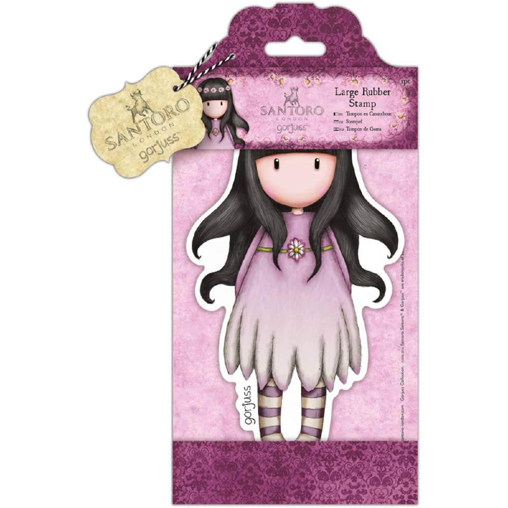 Premium Santoro Gorjuss Large Rubber Stamps - Oops-a-Daisy Design for Scrapbooking, Card Making & DIY Crafts | Perfect for Journaling, Gift Wrapping & Creative Projects