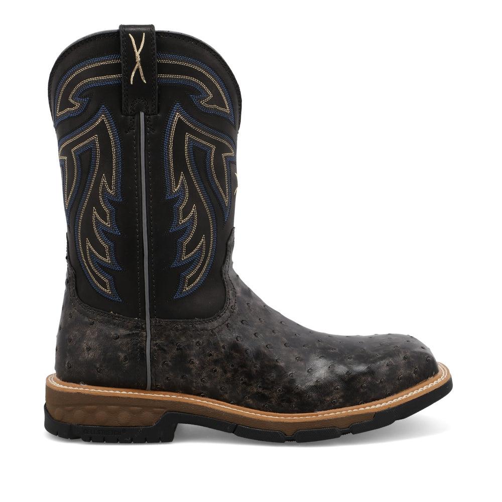 Men's Western Work Boots - Durable Leather Cowboy Boots for Men - Comfortable & Stylish for Ranch Work, Riding & Outdoor Activities