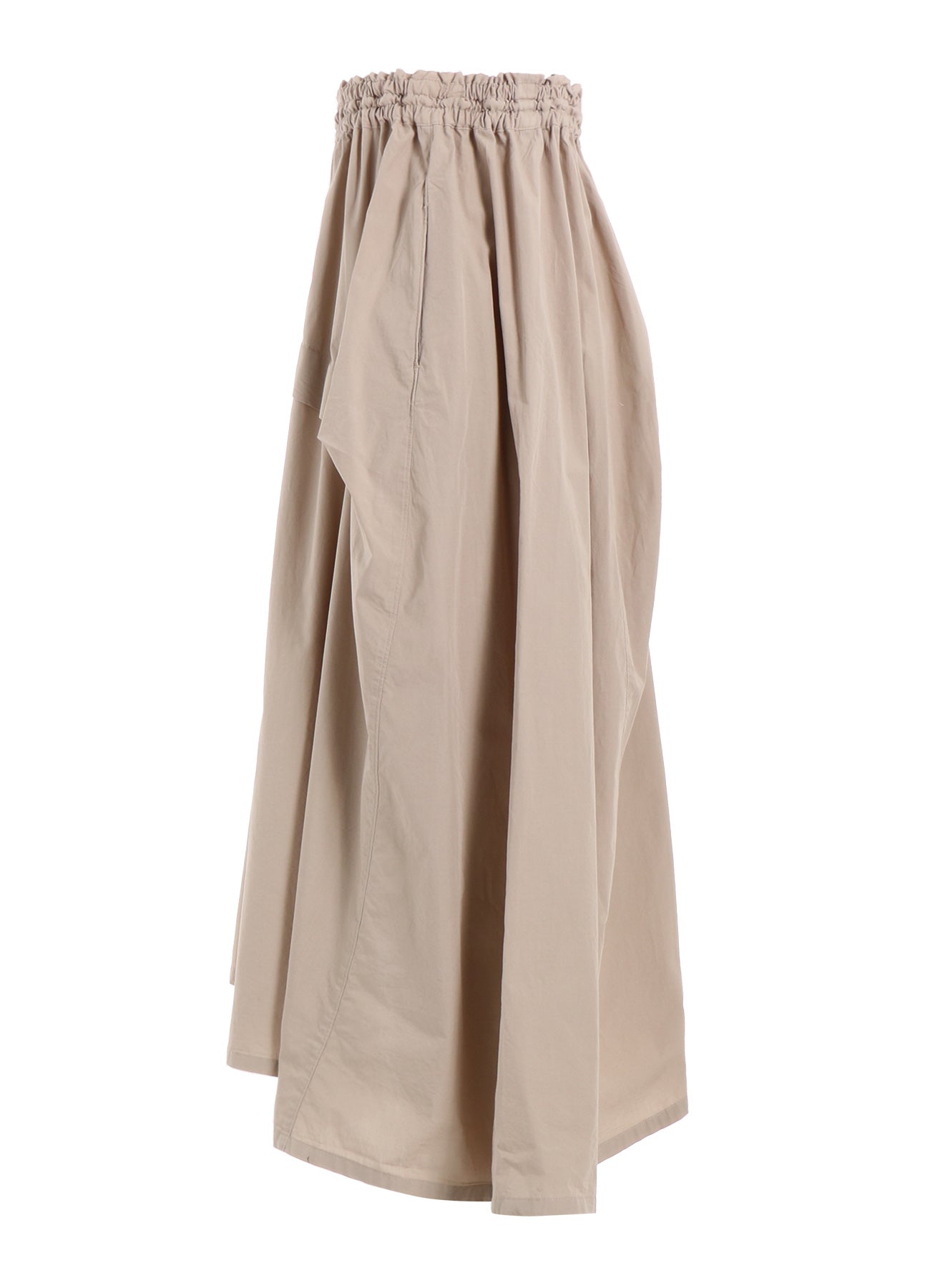 Stylish Cotton Broad Garment Dyed Right Tucked Asymmetric Skirt - Women's Fashion Skirt for Casual Wear, Office Outfits & Special Occasions