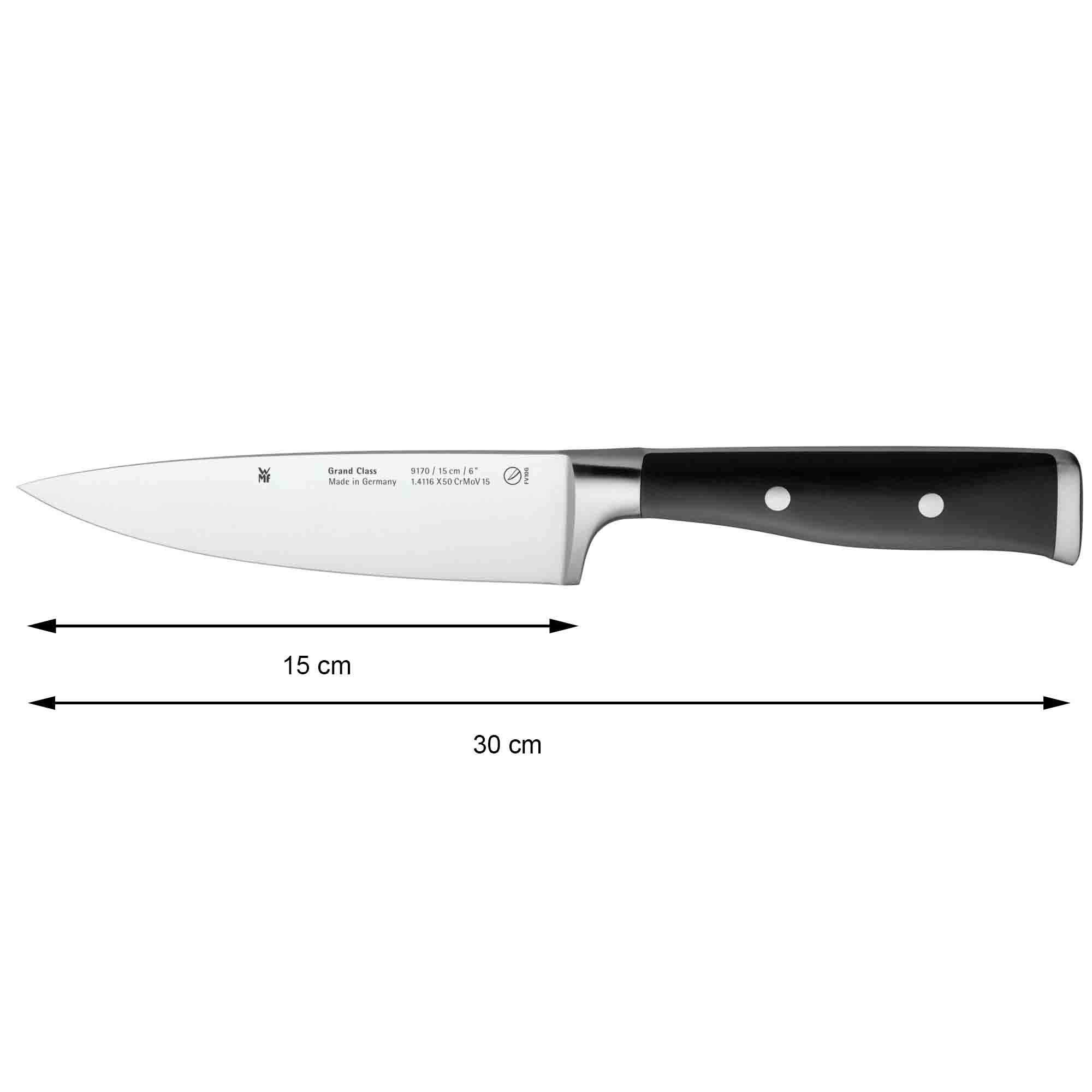 WMF 15cm Grand Class Chef's Knife - Professional German Stainless Steel Kitchen Knife for Chopping, Slicing & Dicing - Perfect for Home Cooks & Professional Chefs