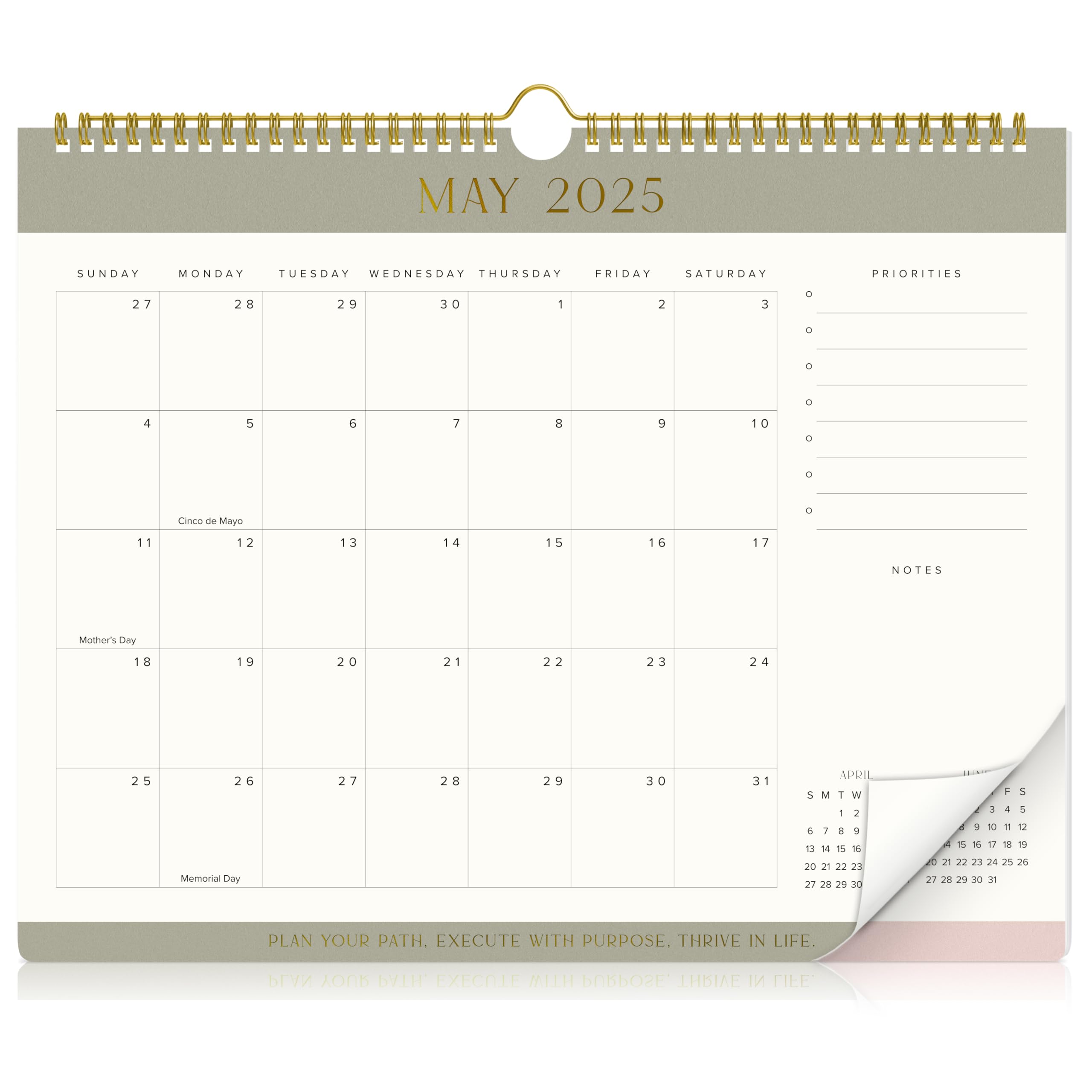 2025-2026 Aesthetic Wall Calendar | January 2025 - July 2026 | Stylish Wall Hanging Planner for Home & Office Organization | Perfect for Scheduling, Goal Tracking & Home Decor