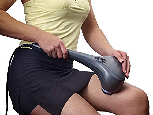 Thumper Sport Handheld Percussive Massager - Deep Tissue Back & Muscle Massager with Carrying Case - Portable Massage Gun for Athletes, Gym Recovery & Home Relaxation