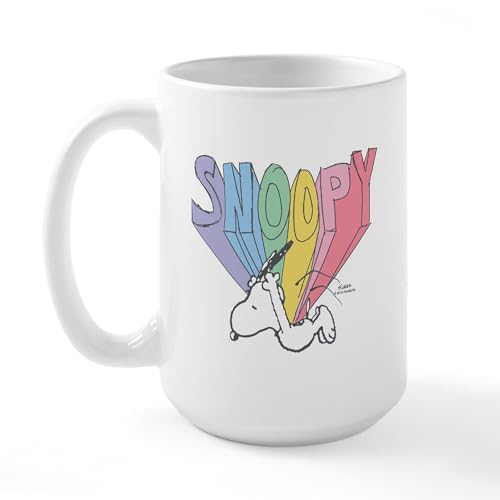 White - Snoopy Rainbow Mugs