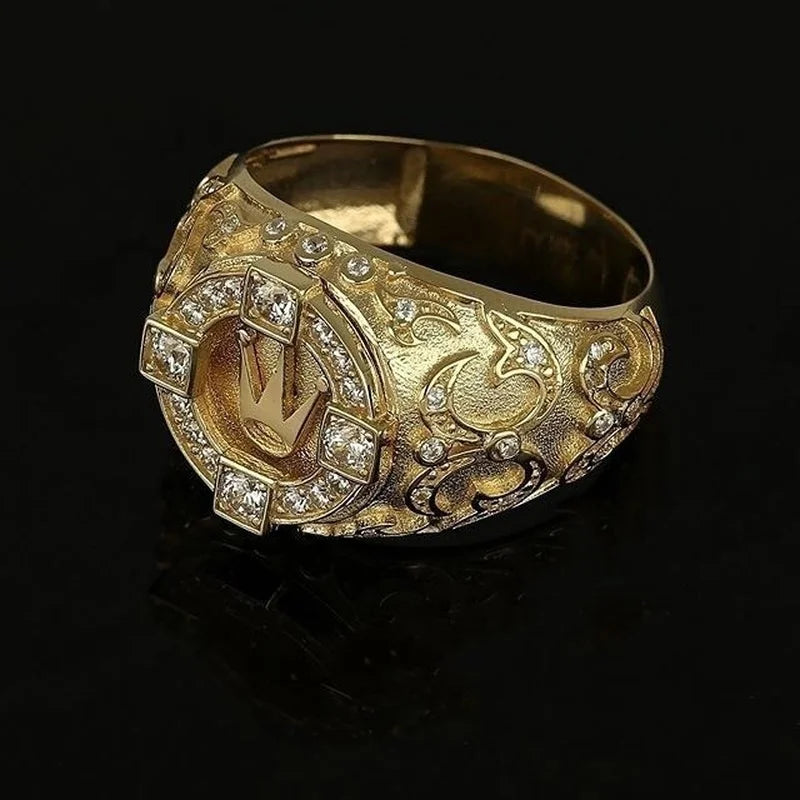 Golden Crown Ring for Women - Elegant Jewelry Gift for Birthday, Anniversary & Special Occasions | Fashion Accessory for Parties & Weddings