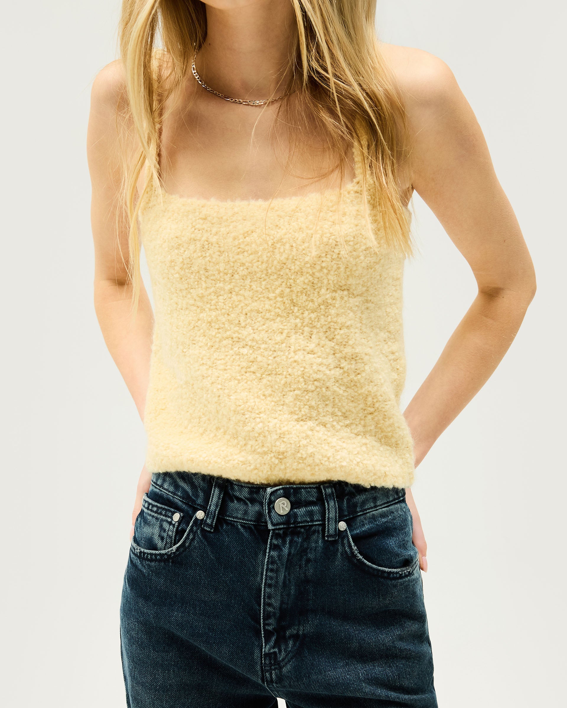 Breeze Cami Top - Buttermilk Color - Women's Fashion Tank Top for Summer & Casual Wear