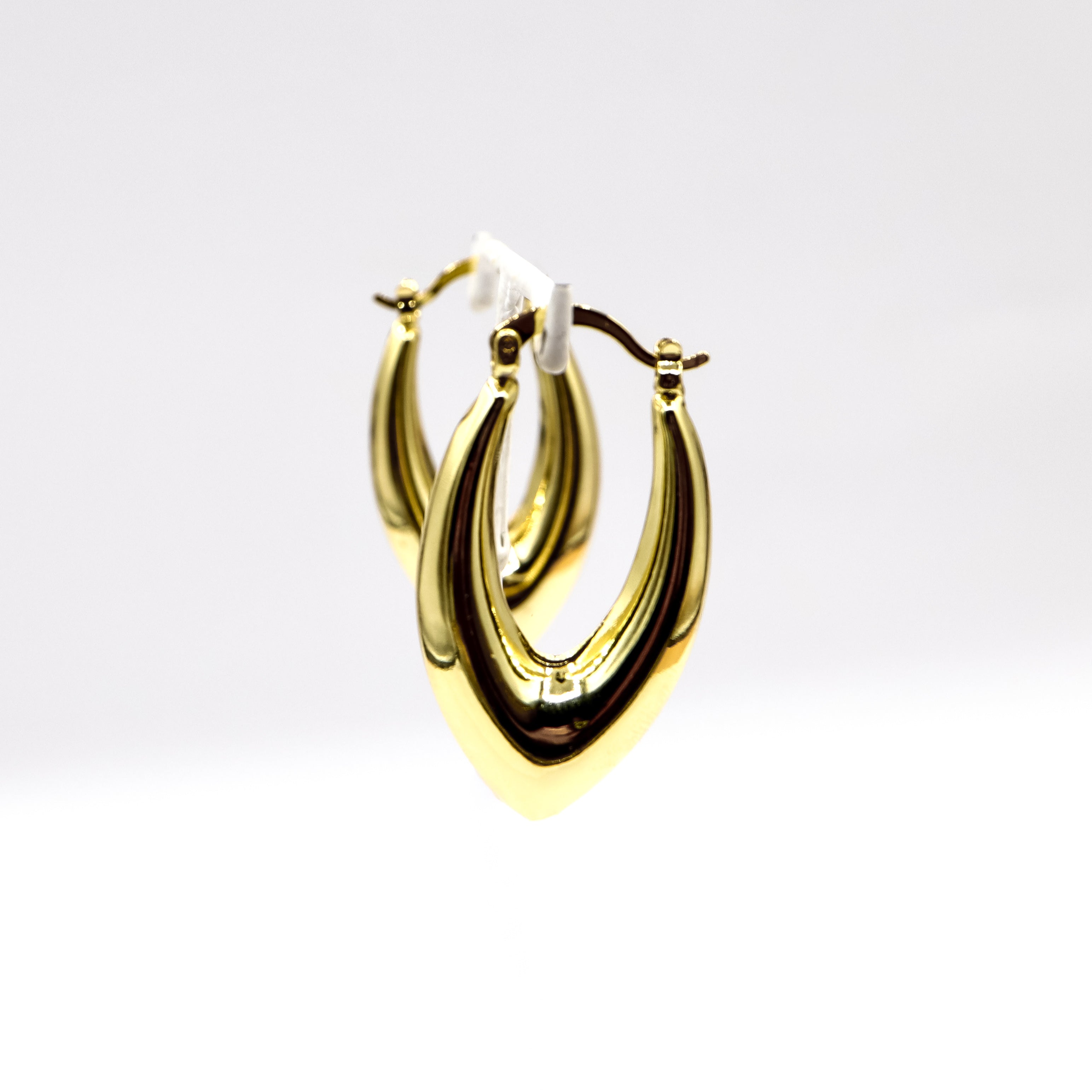 18K Gold Plated Geometric Earrings for Women - Trendy Minimalist Hoop Earrings for Everyday Wear, Party & Gift Giving