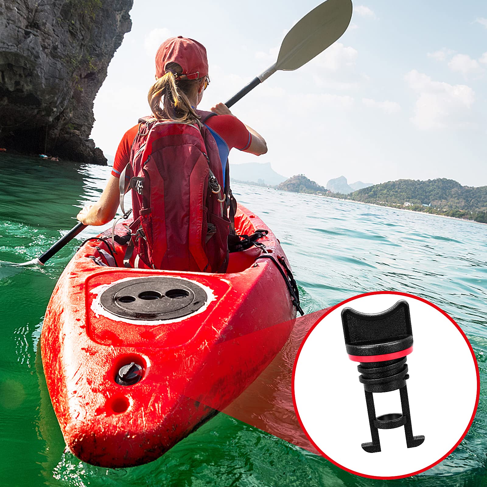 8pcs Kayak Drain Plugs - Scupper Plugs for Kayak, Canoe & Boat