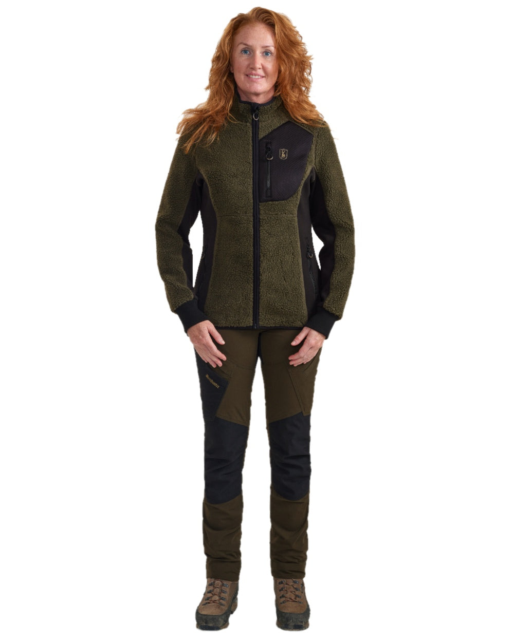 Deerhunter Lady Roja Fiber Pile Jacket - Women's Warm Fleece Hunting Jacket for Outdoor Adventures & Cold Weather
