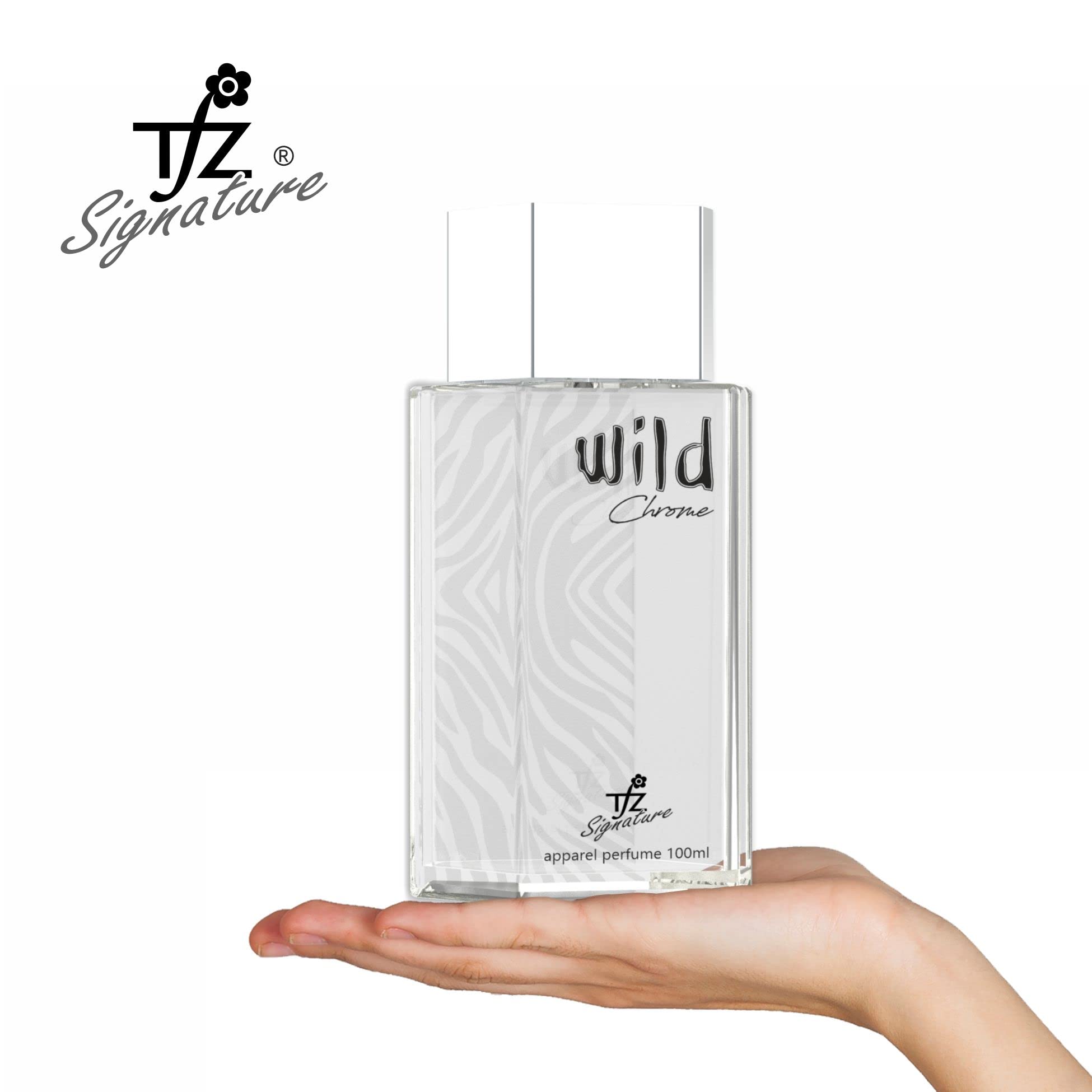 TFZ Wild Chrome Eau de Parfum Spray for Men - Long Lasting Cologne with Fresh Citrus & Woody Notes - Perfect for Daily Wear, Office & Special Occasions