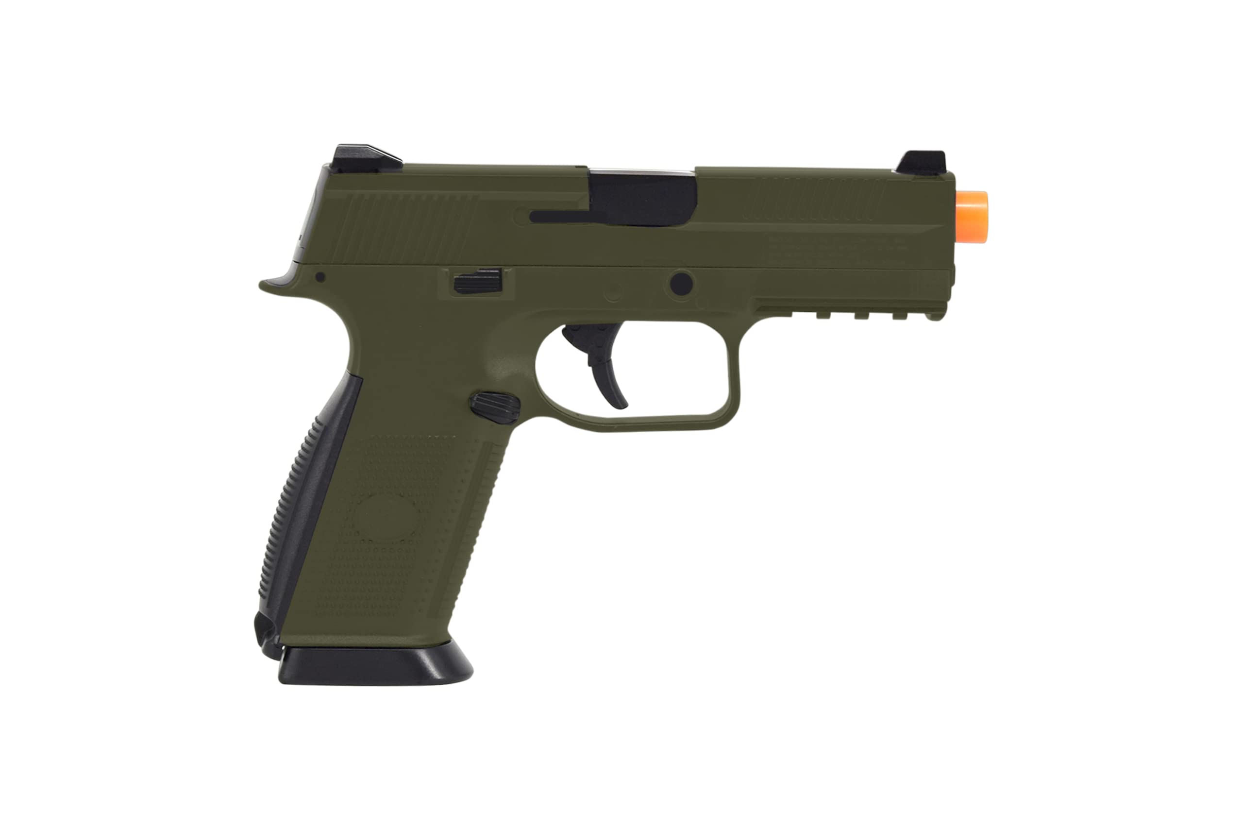FN Herstal FNS-9 Airsoft Spring Pistol - ABS Polymer Tactical Training Gun (Ranger Green) | Realistic Airsoft Pistol for Target Practice, Military Simulation & Outdoor Shooting Games