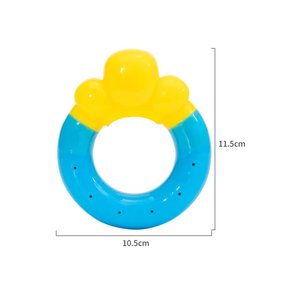 POPETPOP Freezable Dog Teething Toy - Cooling Chew Toy for Puppies & Small Dogs, TPR Material, Water Absorbent, Safe Molar Toy for Teething Relief | Perfect for Home, Beach & Travel Use