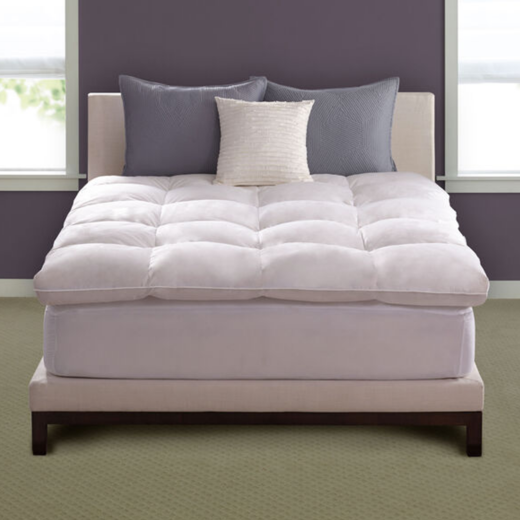 Premium Chaps Baffle Box Feather Bed - 100% Made in USA | Luxury Down Alternative for Ultimate Comfort | Perfect for Master Bedrooms & Guest Rooms