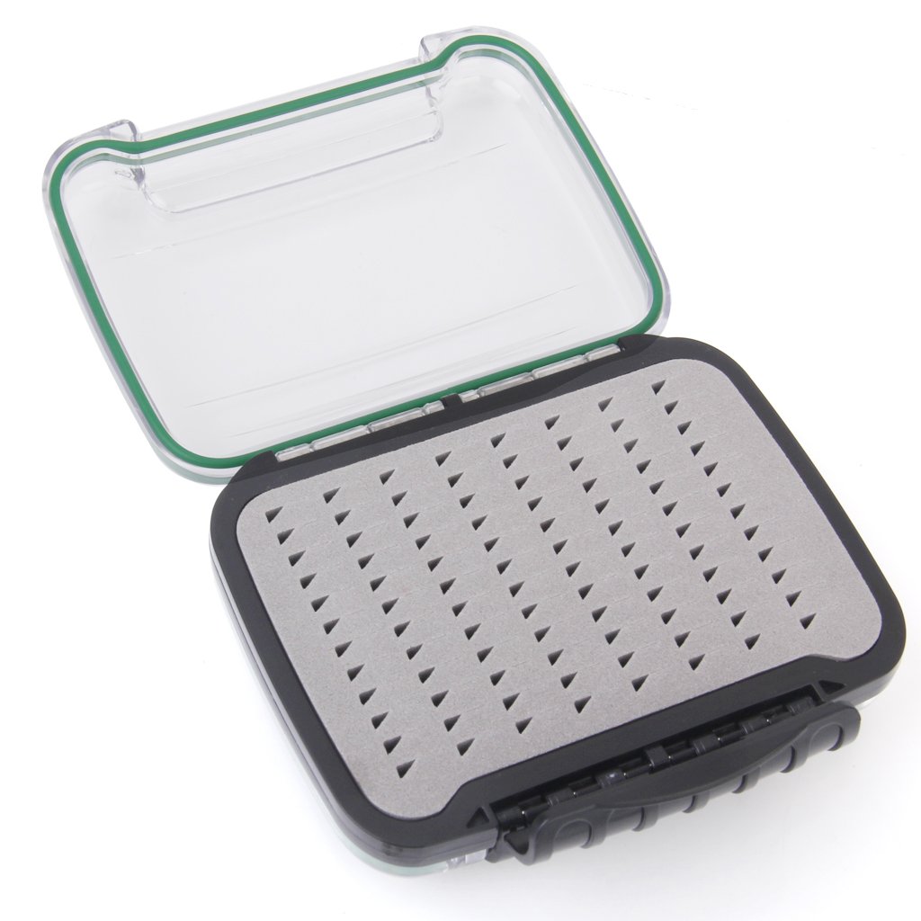 Waterproof Fly Fishing Box - Dual-Sided Clear Lure Storage Case for Trout, Bass, and Saltwater Fishing - Perfect for Fly Fishing, Stream Fishing, and Outdoor Adventures