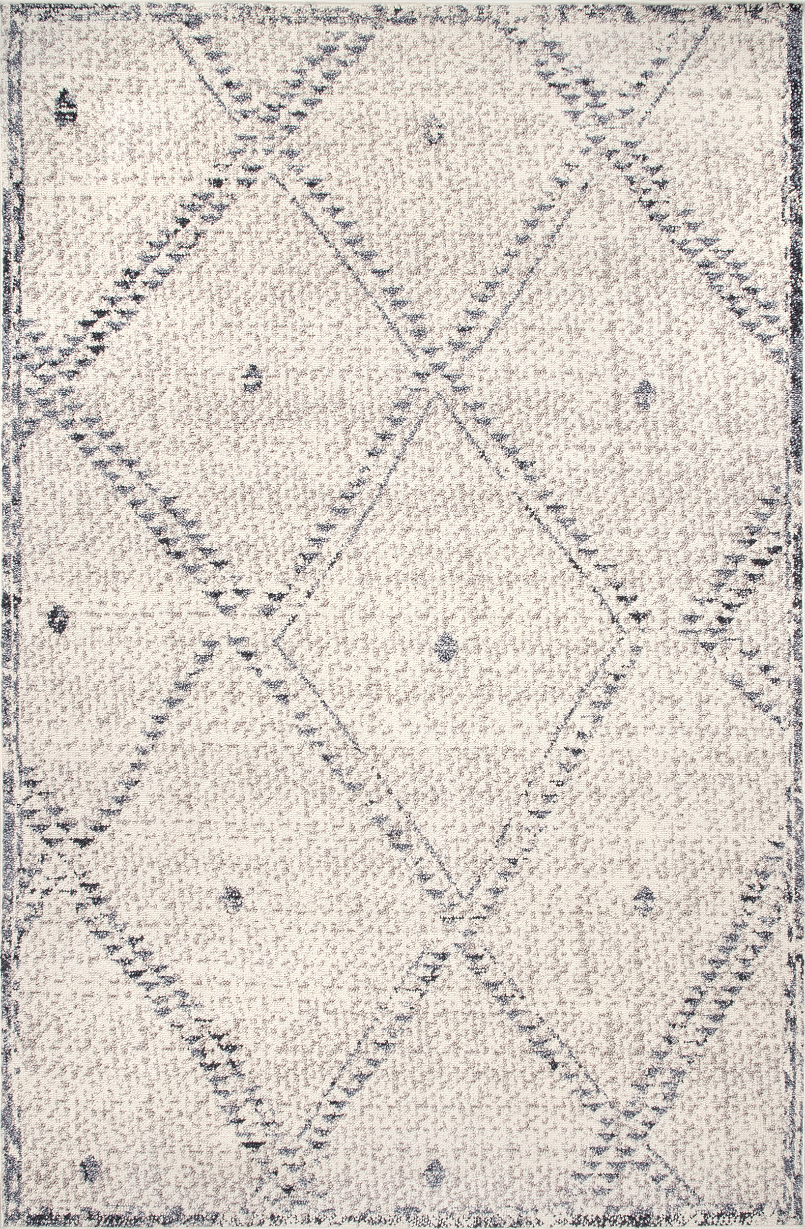 Stylish Dotted Trellis Rug in Ivory - Perfect for Living Room, Bedroom, or Nursery Decor