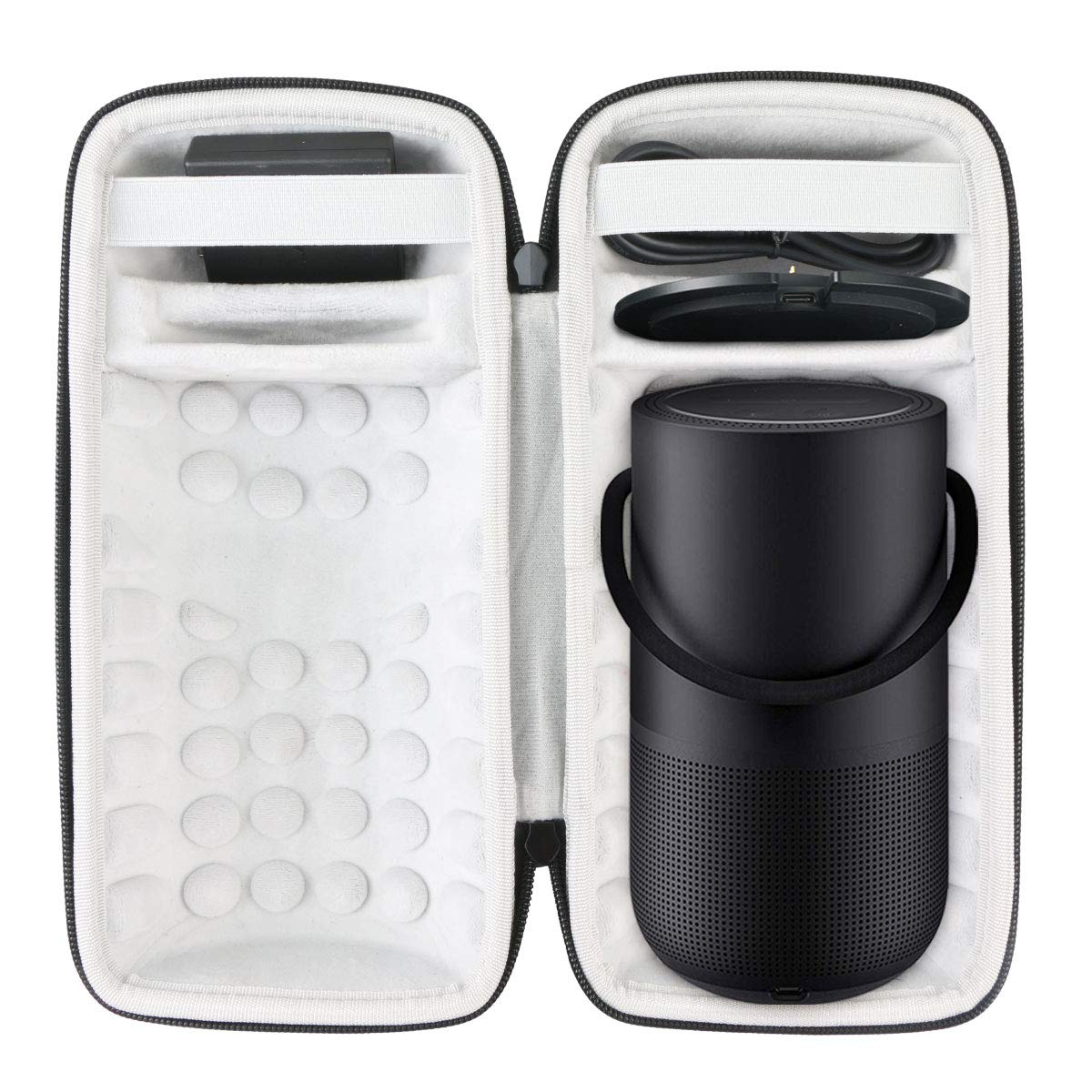 Khanka Protective Hard Case for Bose Portable Home & Smart Bluetooth Speaker - Durable Replacement Cover with Charging Cradle Compatibility - Perfect for Travel, Outdoor Adventures & Home Use