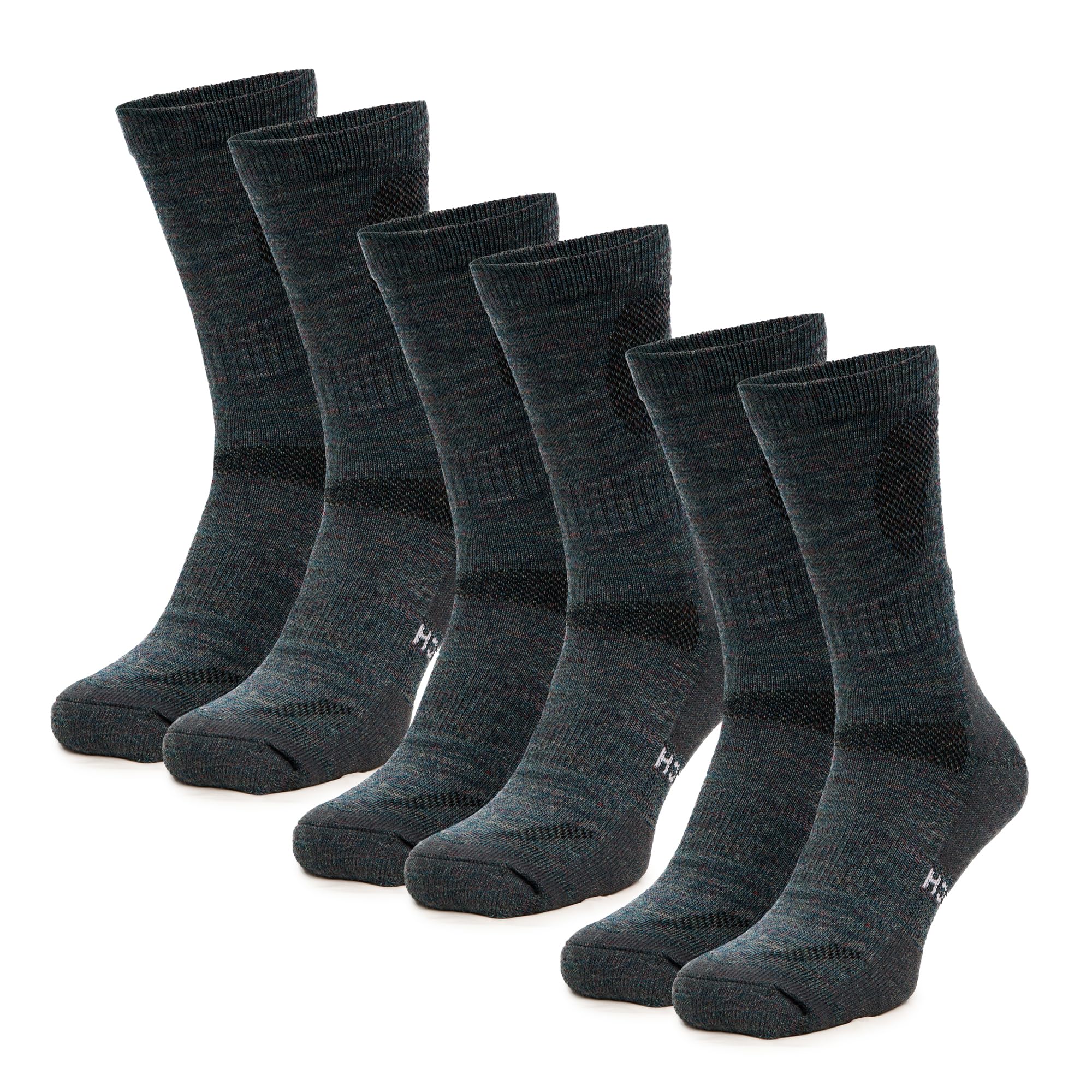 Premium Merino Wool Hiking Socks for Men & Women - Breathable Moisture-Wicking Sport Socks for Outdoor Adventures - Thick & Thin Unisex Design for Hiking, Camping & Winter Activities