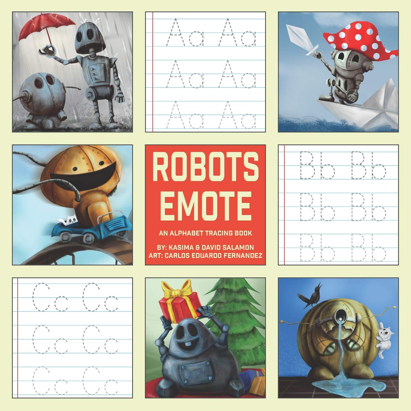 ABC Alphabet Tracing Book for Kids - Learn Letters with Fun Robot Emotions | Perfect for Preschool & Kindergarten Learning Activities