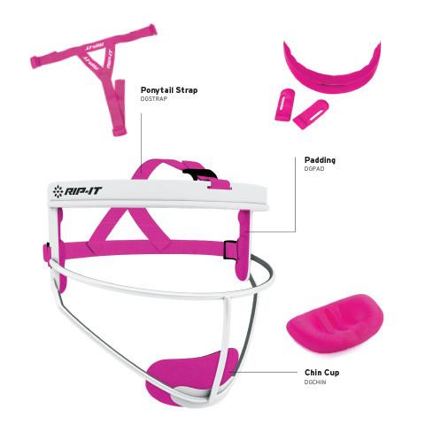 Rip It Defense Pro Softball Fielder's Mask - DGBO | Lightweight Protective Face Guard for Softball Players | Perfect for Infield, Outfield & Practice Sessions