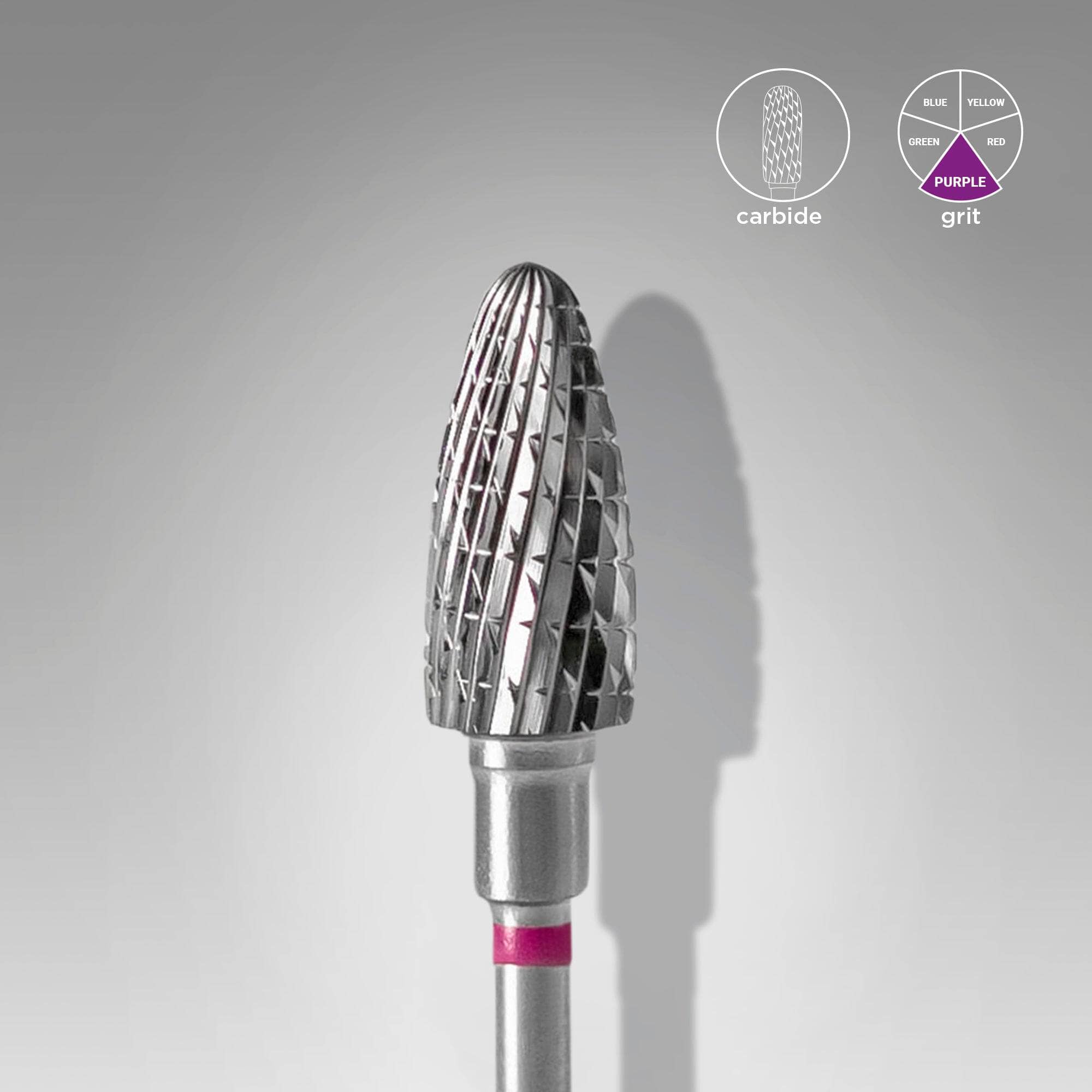Staleks Professional 6mm Carbide Nail Drill Bit for Corn Removal - Purple - Perfect for Pedicures, Nail Salons & At-Home Nail Care