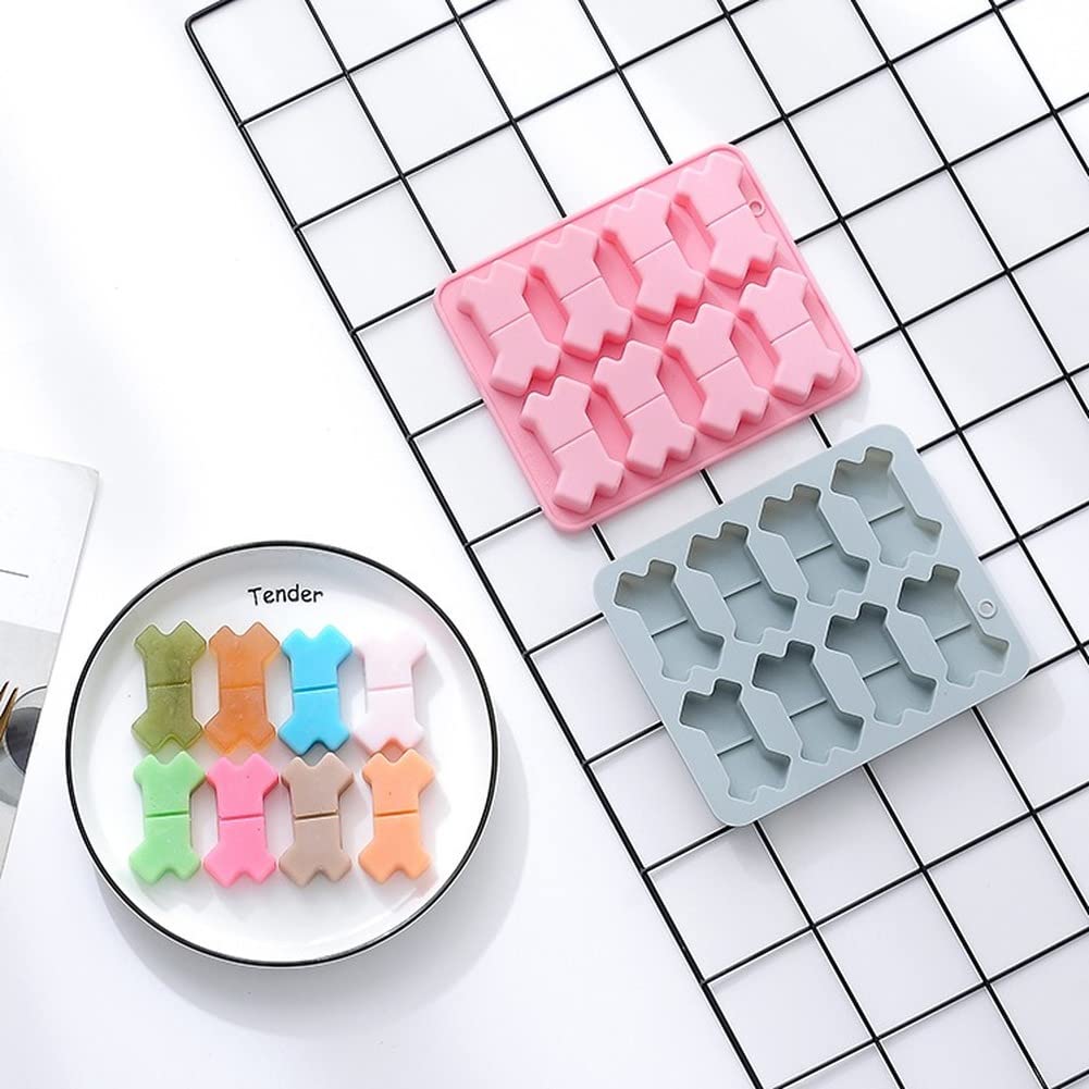 2 Pack Silicone Pet Treat Molds - Mini Bone Shapes for Homemade Dog & Cat Snacks, Baking Chocolate & Candy | Oven, Microwave & Freezer Safe | Perfect for DIY Pet Treats, Party Favors & Holiday Gifts