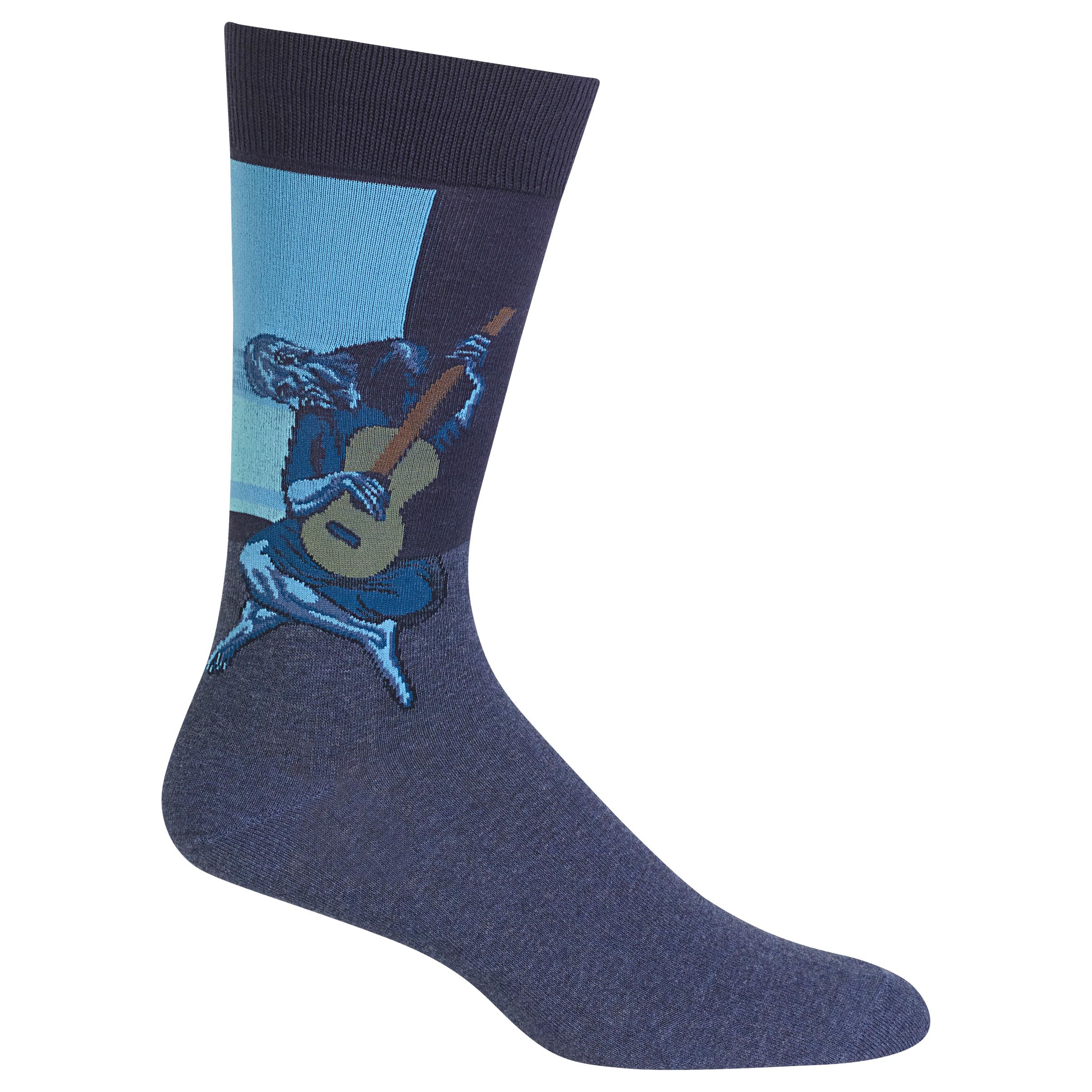 Hot Sox Men's Famous Paintings Crew Socks - 1 Pair Pack - Cool Artistic Novelty Socks for Gifts, Casual Wear & Art Lovers - Perfect for Daily Use, Office & Unique Present Ideas