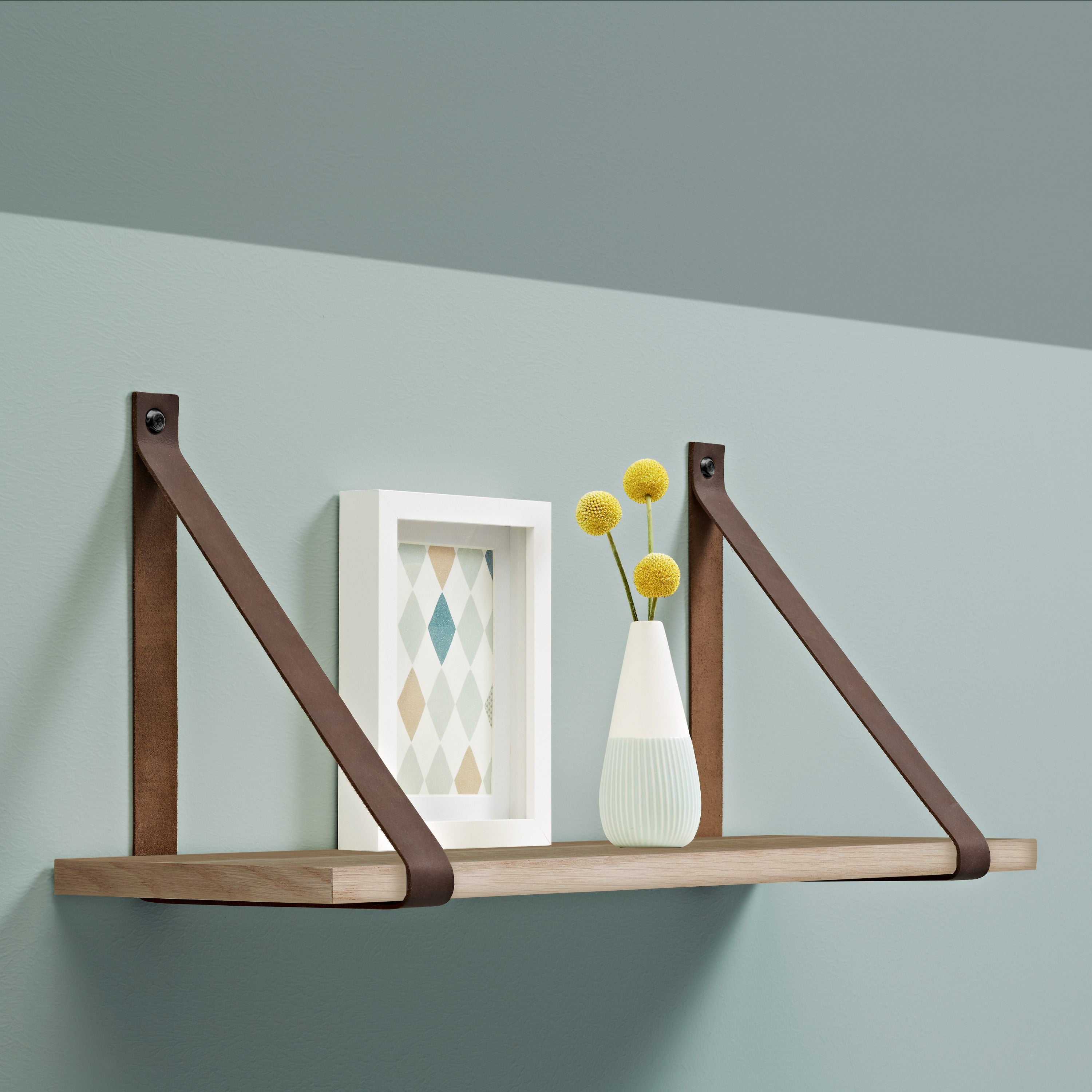 LITE FEELWOOD Floating Shelf Board - Natural Wood Wall Shelf for Home Decor, Office & Bathroom Storage - Easy to Install & Durable