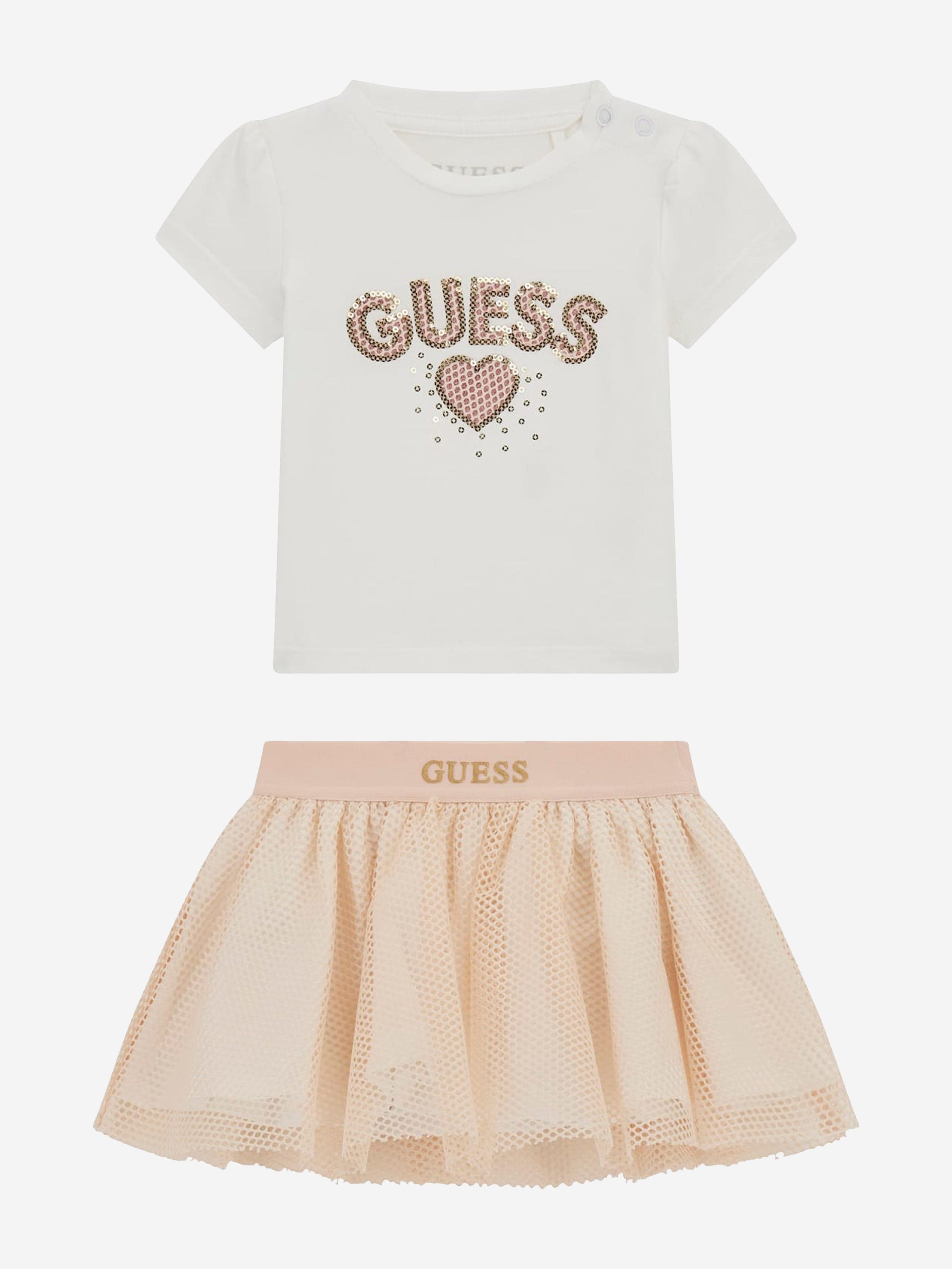 Adorable Baby Girls Skirt Set - White Cotton Summer Outfit for Toddlers | Perfect for Birthday Parties, Photo Shoots & Casual Playdates
