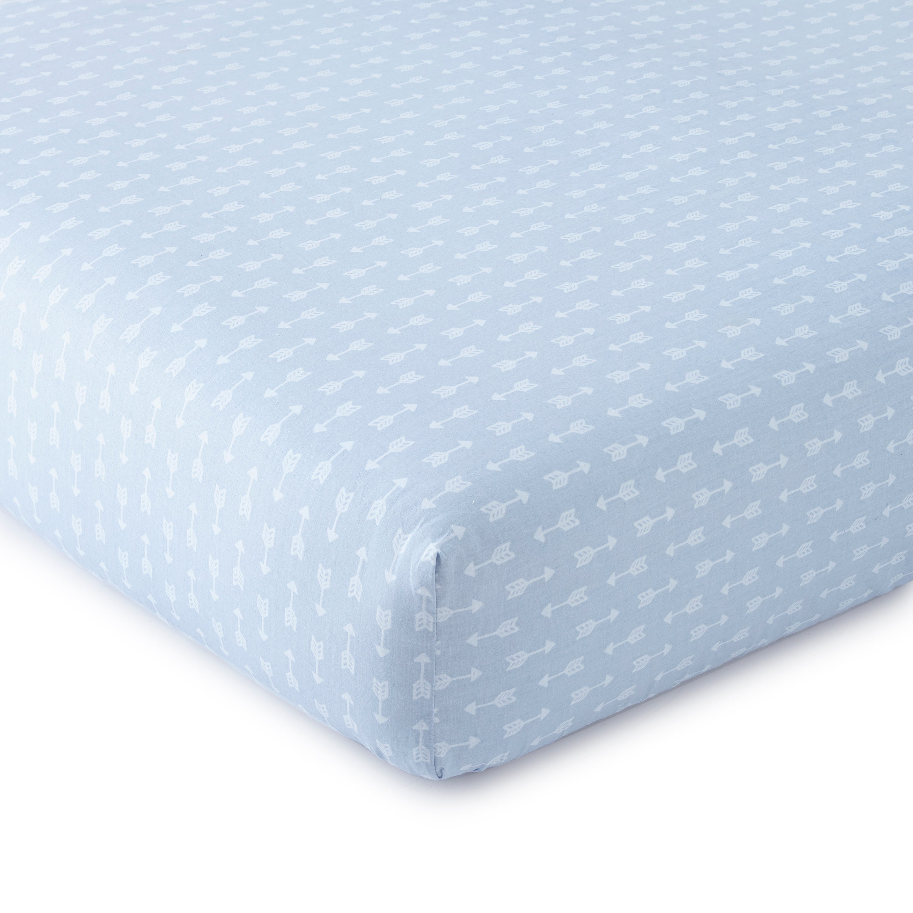 Organic Cotton Trail Mix Print Crib Fitted Sheet Set of 2 - Soft Baby Bedding for Nursery, Daycare & Travel - Breathable Hypoallergenic Crib Sheets for Boys & Girls